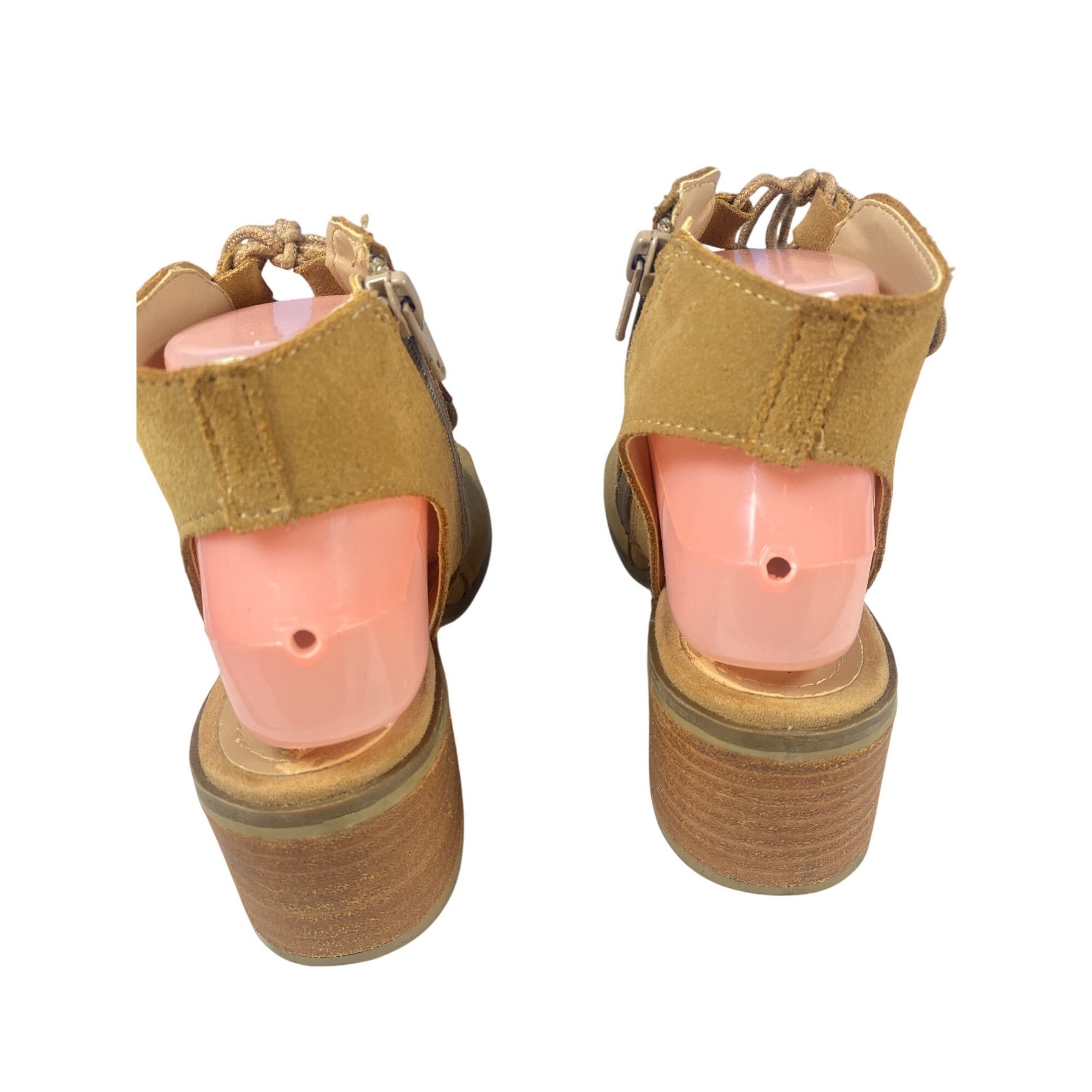 Steve Madden Steve Madden Adelene Women's 8M Brown Suede Leather Side Zip Size US 8 / IT 38 - 3 Thumbnail