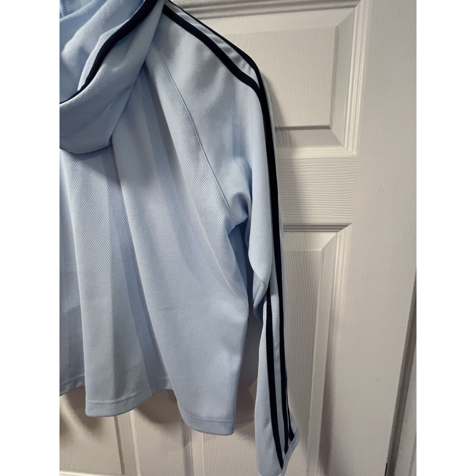 Adidas Adidas Women’s Medium Hooded Jacket Full Zip Light Blue Size M / US 6-8 / IT 42-44 - 11 Thumbnail