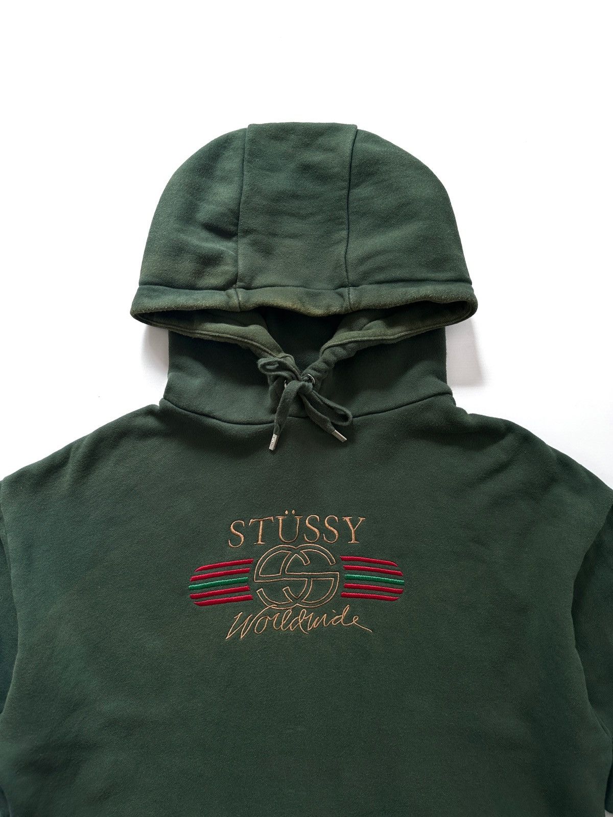 Stussy Stussy AU Worldwide G*cci Crop Hoodie Size S / US 4 / IT 40 - 2 Thumbnail