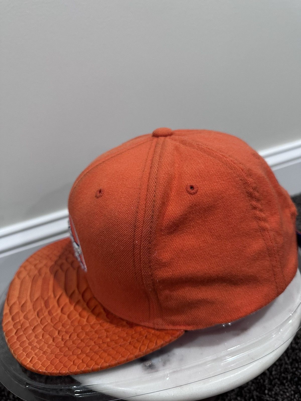 Just Don × Mitchell & Ness Just Don x Mitchell & Ness Denver Broncos Orange Python Hat Size ONE SIZE - 5 Thumbnail