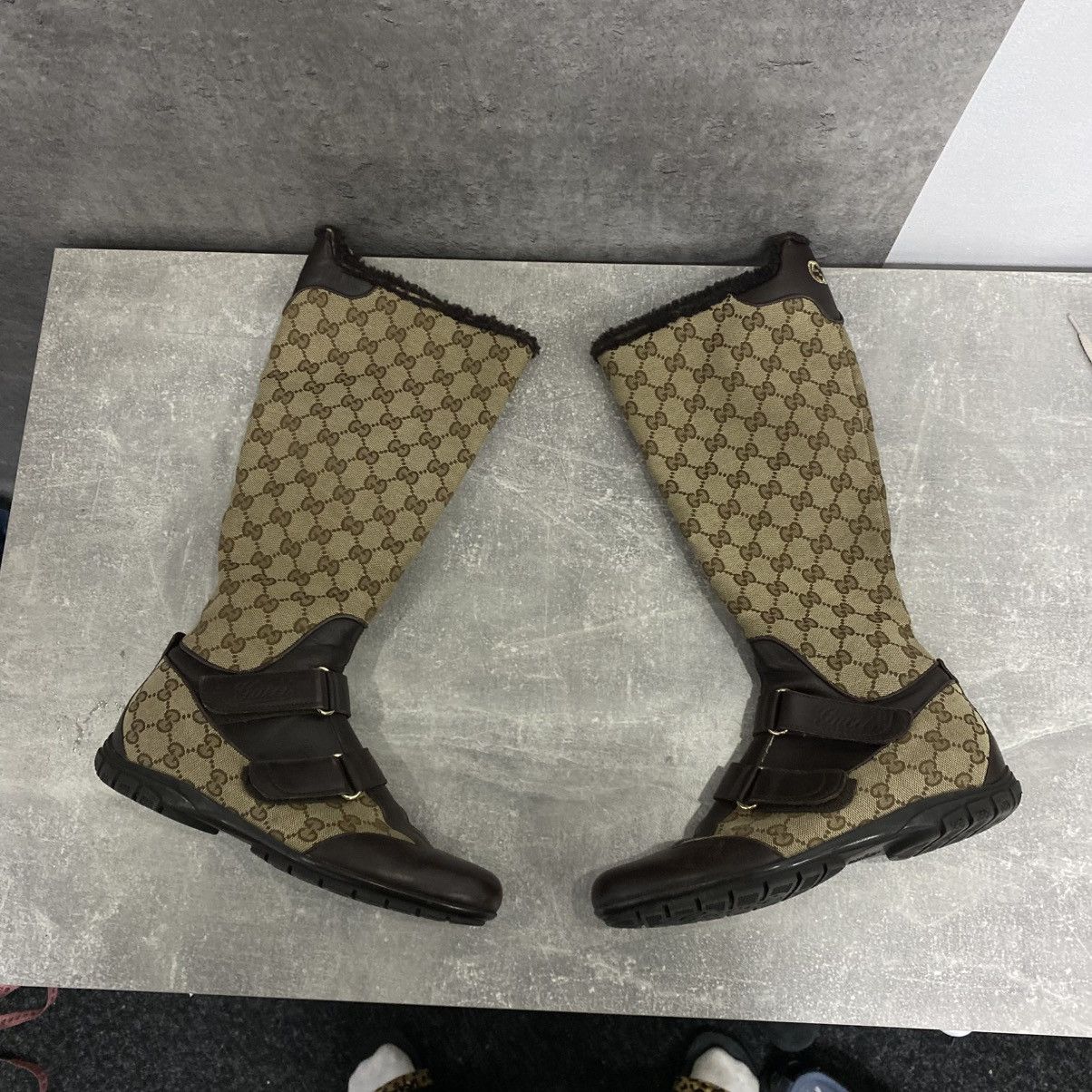 Gucci Vintage Gucci Monogram Canvas Boots High Sneakers Size US 6.5 / IT 36.5 - 1 Thumbnail