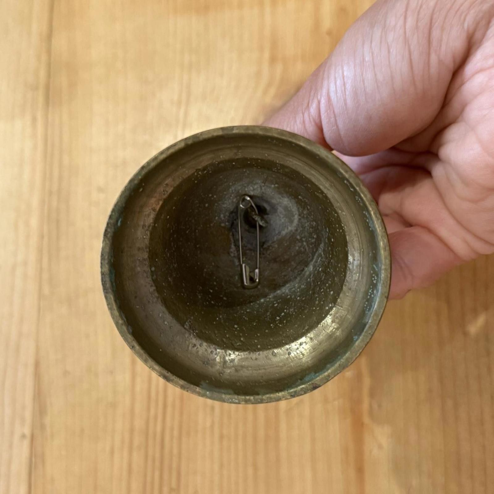 Other Engraved Brass Bell Candlestick Holder Size ONE SIZE - 3 Thumbnail
