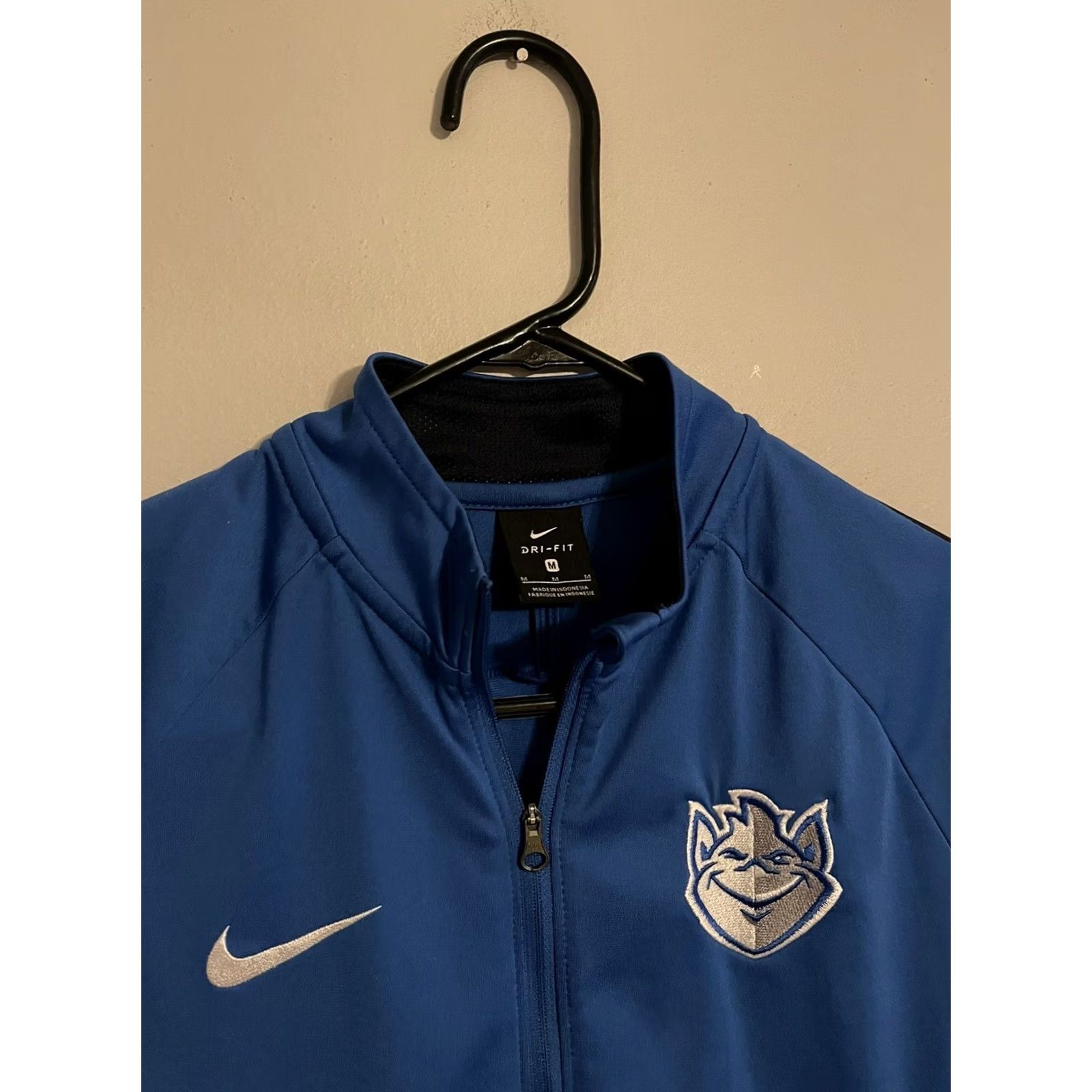 Nike VINTAGE Saint Louis Billikens SLU Nike Full Zip Warm-Up Track Jacket Womens Medium M Blue Nike Track Jacket Women’s M Blue Size M / US 6-8 / IT 42-44 - 2 Thumbnail