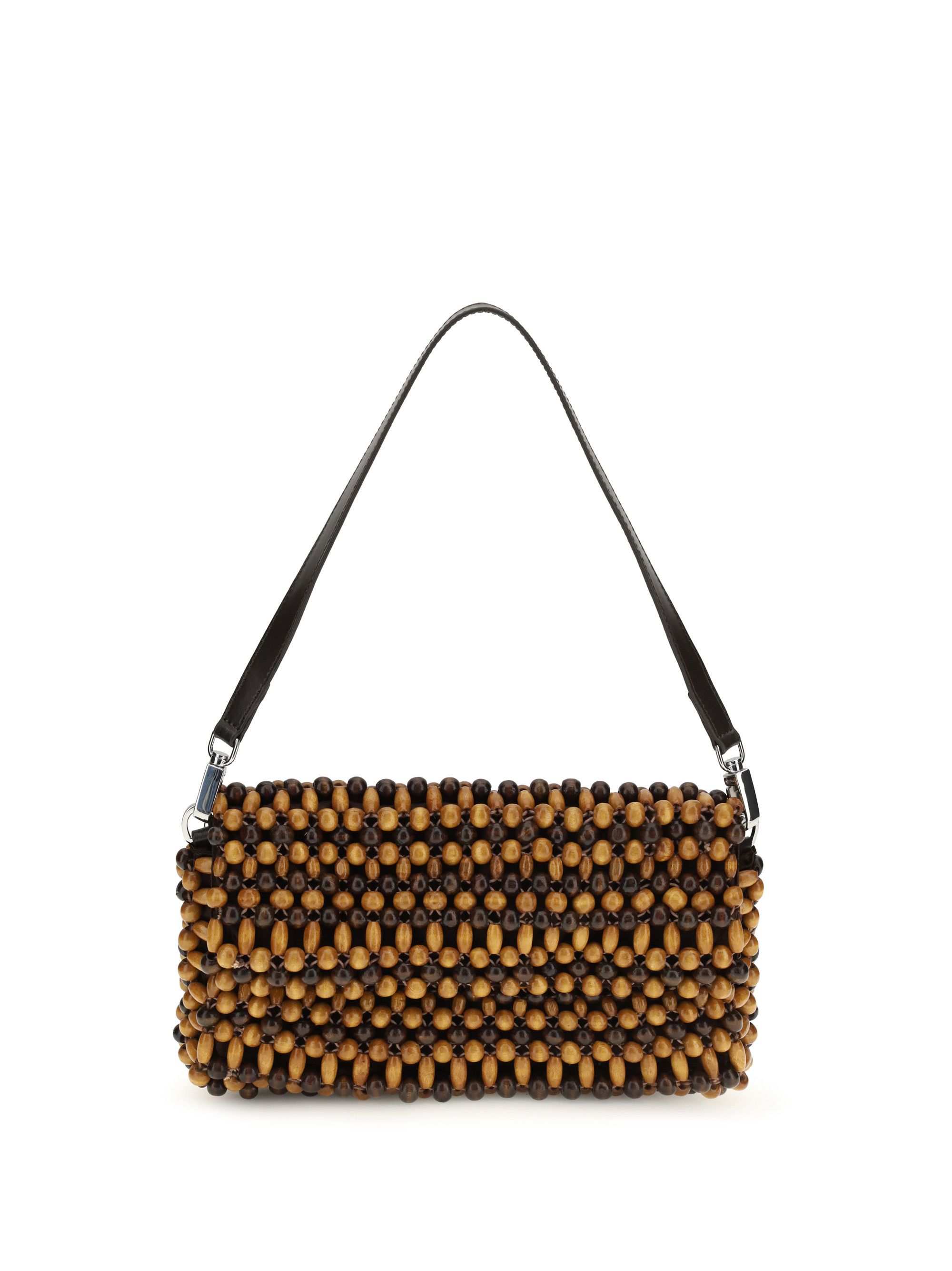 Staud Timmy Shoulder Bag Multi Wood Beads Size ONE SIZE - 1 Thumbnail