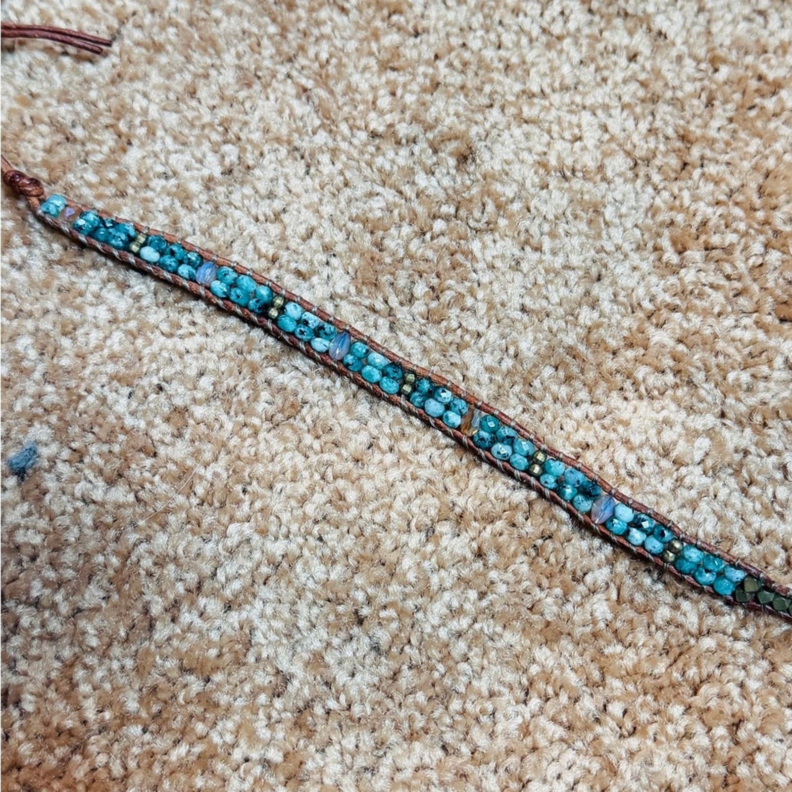Handmade Multicolor Stone Wrap Bracelet Size ONE SIZE - 4 Thumbnail
