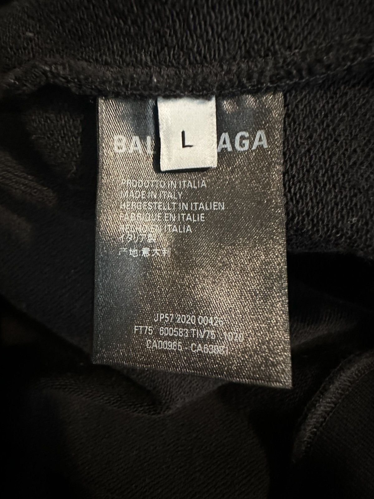Balenciaga ‘Crew’ Black Hoodie