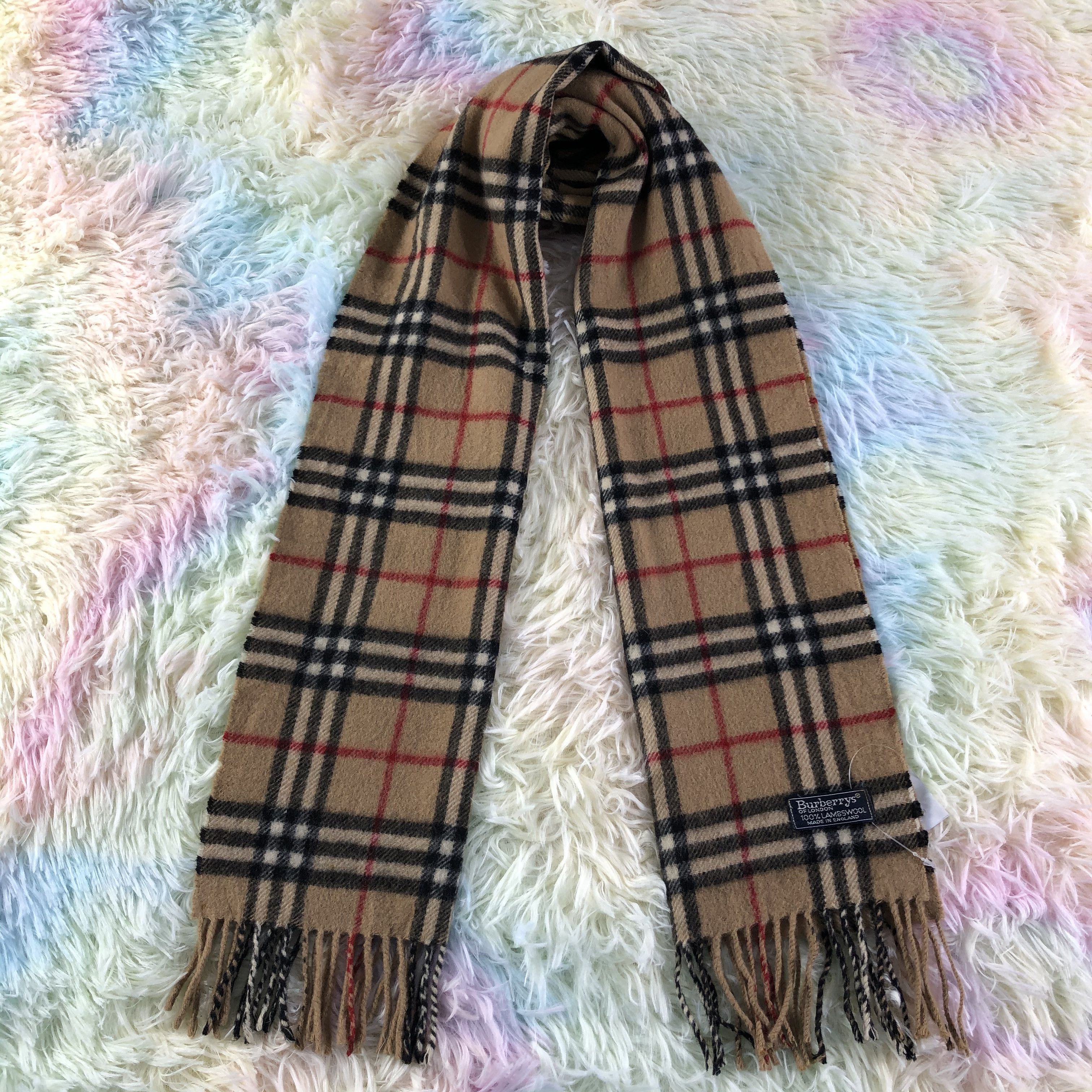 Burberry × Vintage Burberry Scarf / Muffler / Neckwear - KM483 Size ONE SIZE - 1 Thumbnail