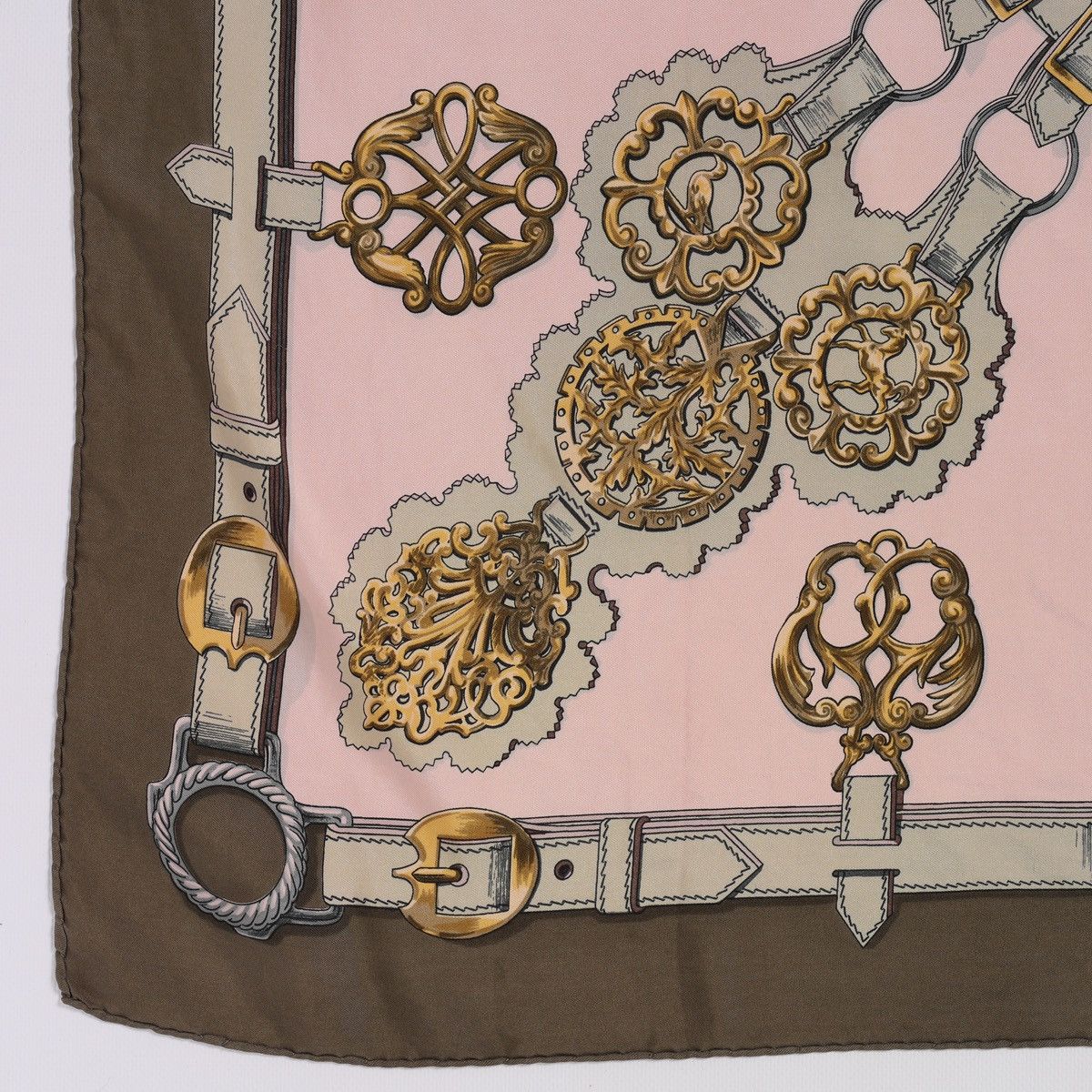 Hermes Hermes Paris Vintage Silk Scarf Horse Guivreries F. De la Pe Size ONE SIZE - 4 Thumbnail