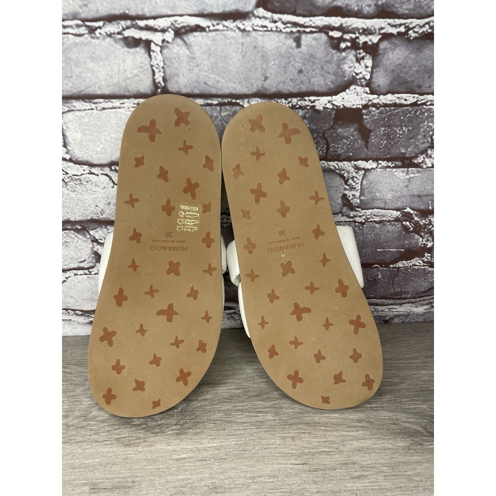Other Humanoid White Leather Platform Strap Slides Wedge Sandals W Size US 8.5 / IT 38.5 - 6 Thumbnail