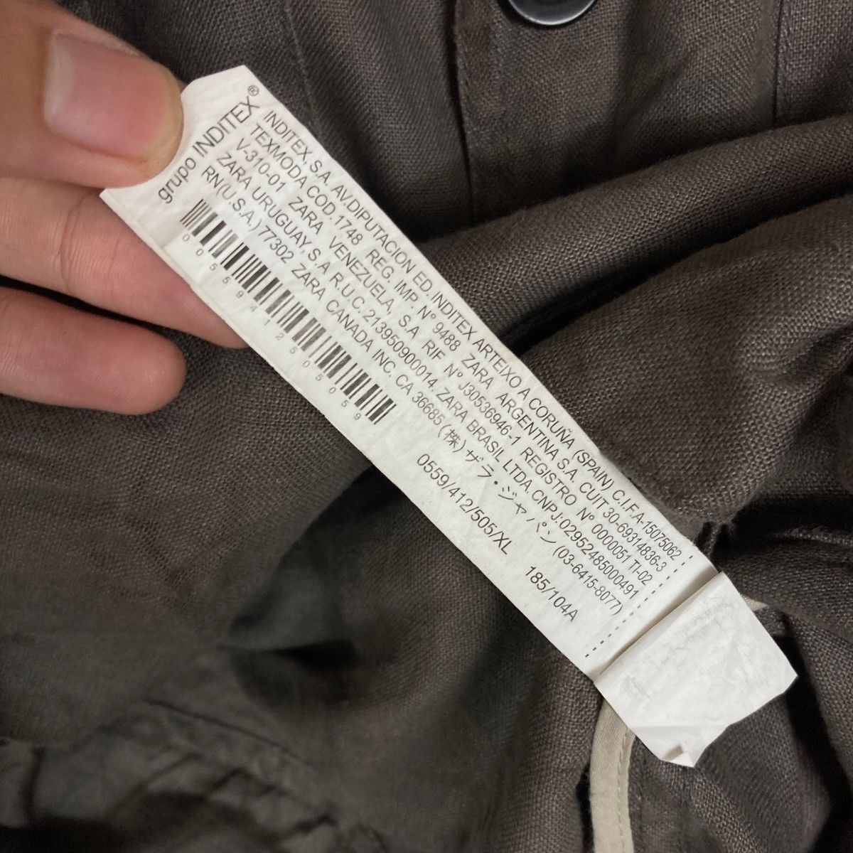 Zara Zara Man Multipocket Flat Button Light Jacket Size US XL / EU 56 / 4 - 7 Thumbnail