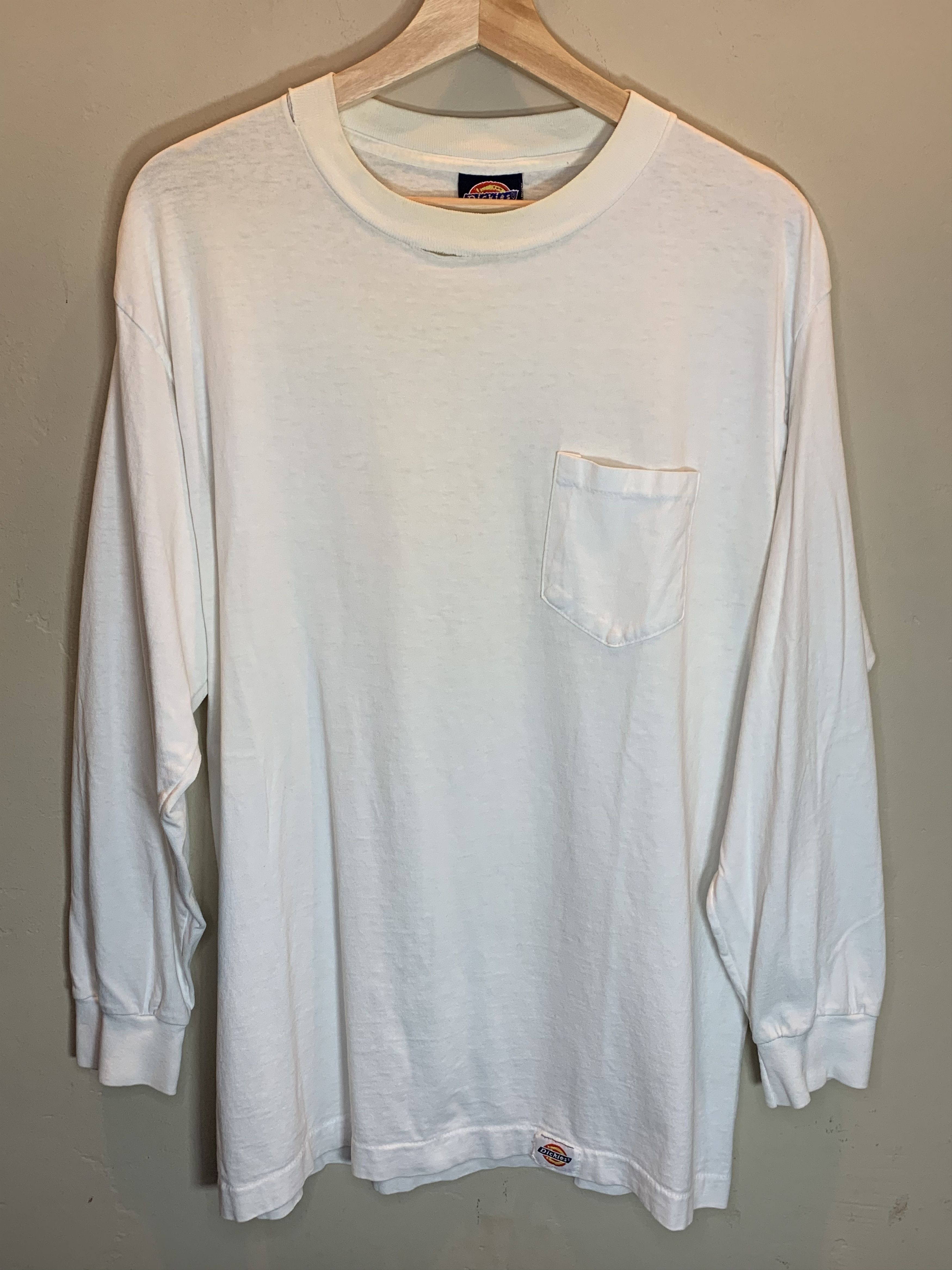 Dickies *RARE* Vintage 90’s Dickies Single Stitch Distressed Shirt Size US L / EU 52-54 / 3 - 1 Thumbnail