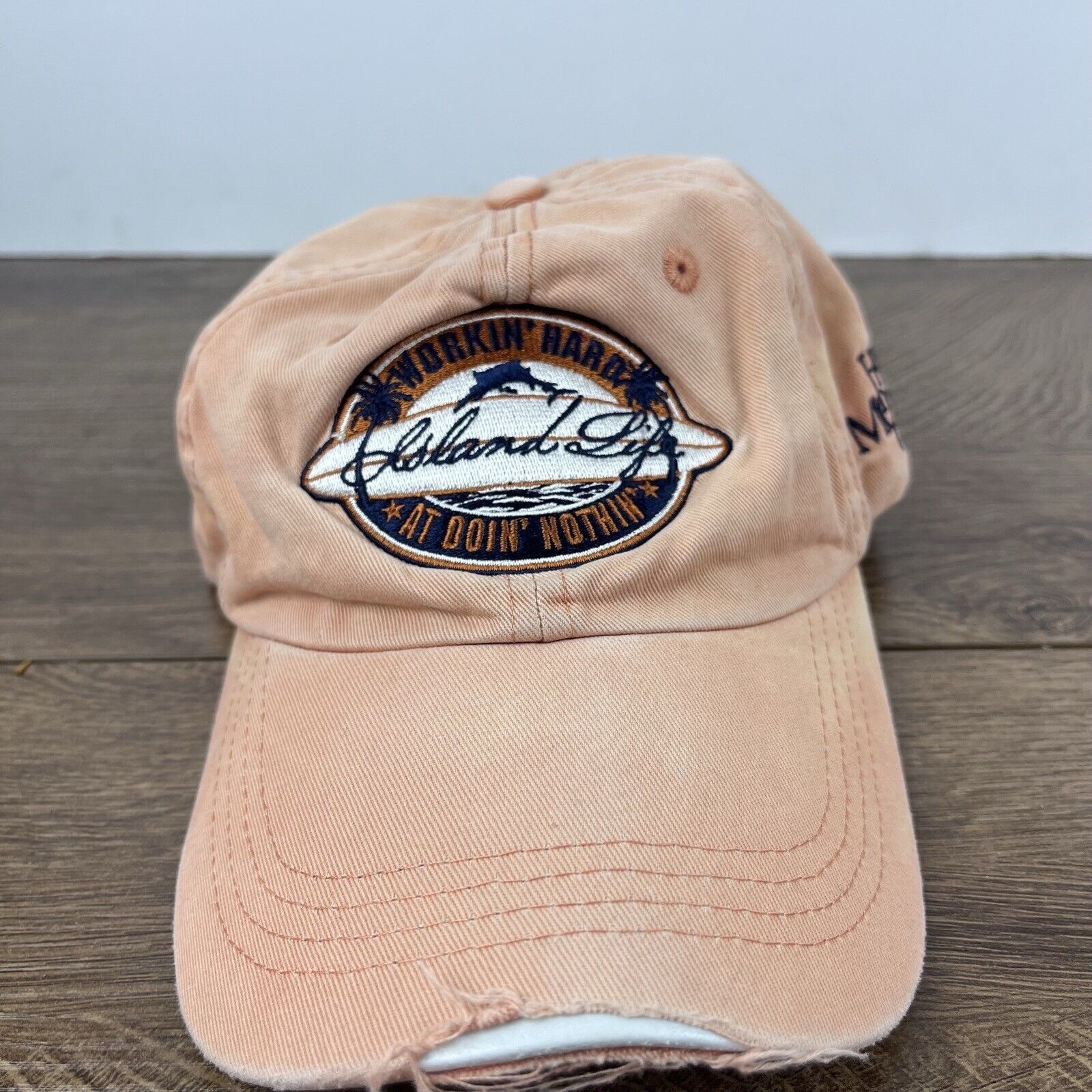 Other Island Life Hat Working Hard At Doing Nothing Hat Adjustable Size ONE SIZE - 1 Thumbnail
