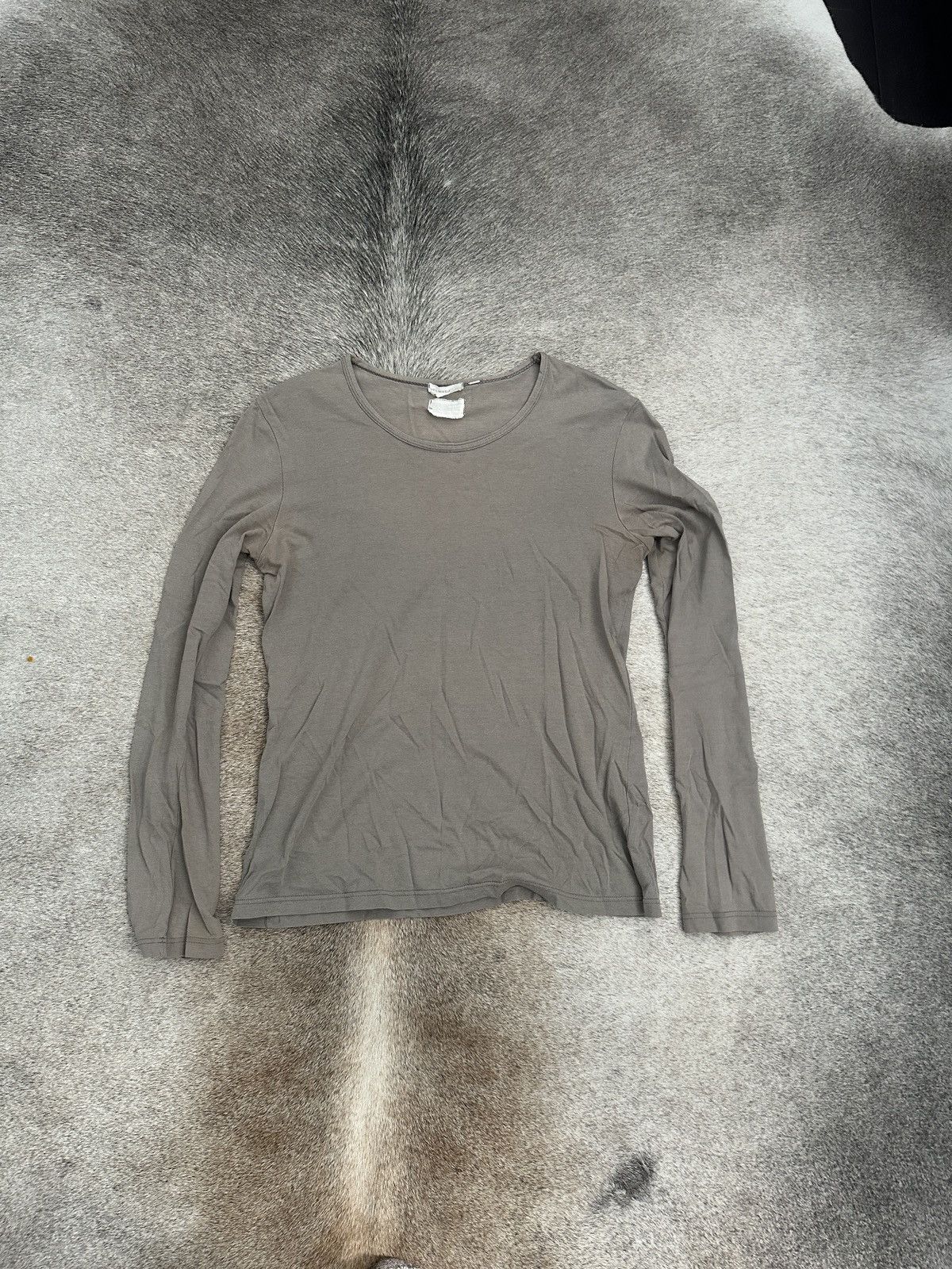 HELMUT LANG LONG SLEEVE Tee S グレー　本人期 Helmut Lang Long-Sleeve Logo Tee | WWW.HELMUTLANG.COM