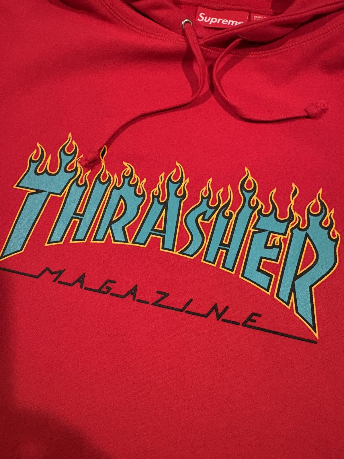 Supreme × Thrasher Supreme x Thrasher logo hoodie, flame sleeves Size US XL / EU 56 / 4 - 2 Thumbnail