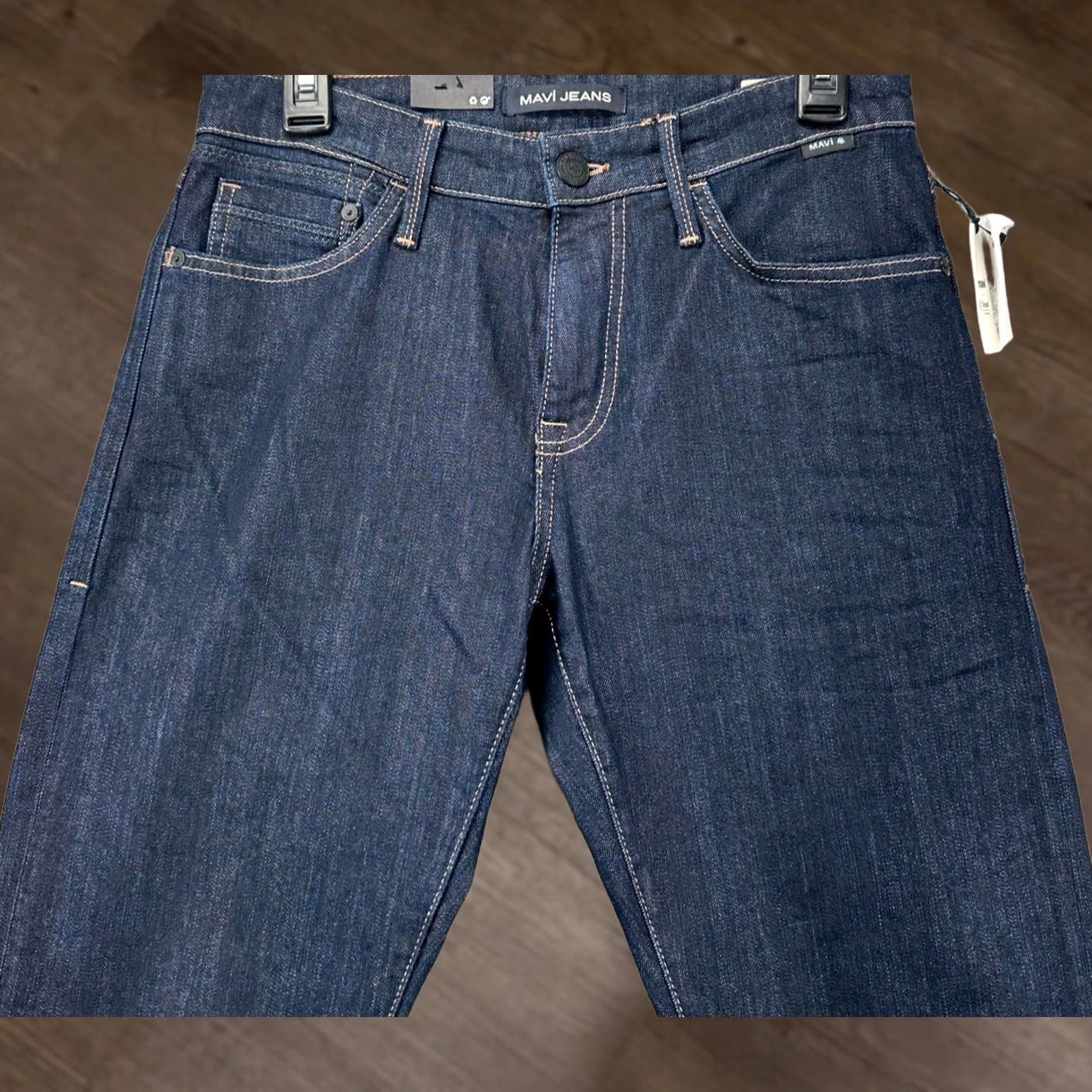 Mavi Mavi Zack Jeans Mens 29X32 Blue Distressed Straight Stretch 5 Pocket Denim NEW Size US 29 - 1 Thumbnail