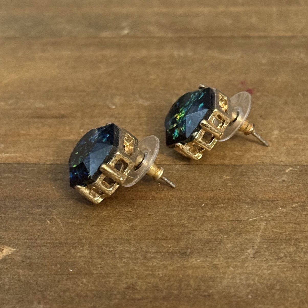 Other Faux Fire Opal hexagon stud earrings Size ONE SIZE - 4 Thumbnail