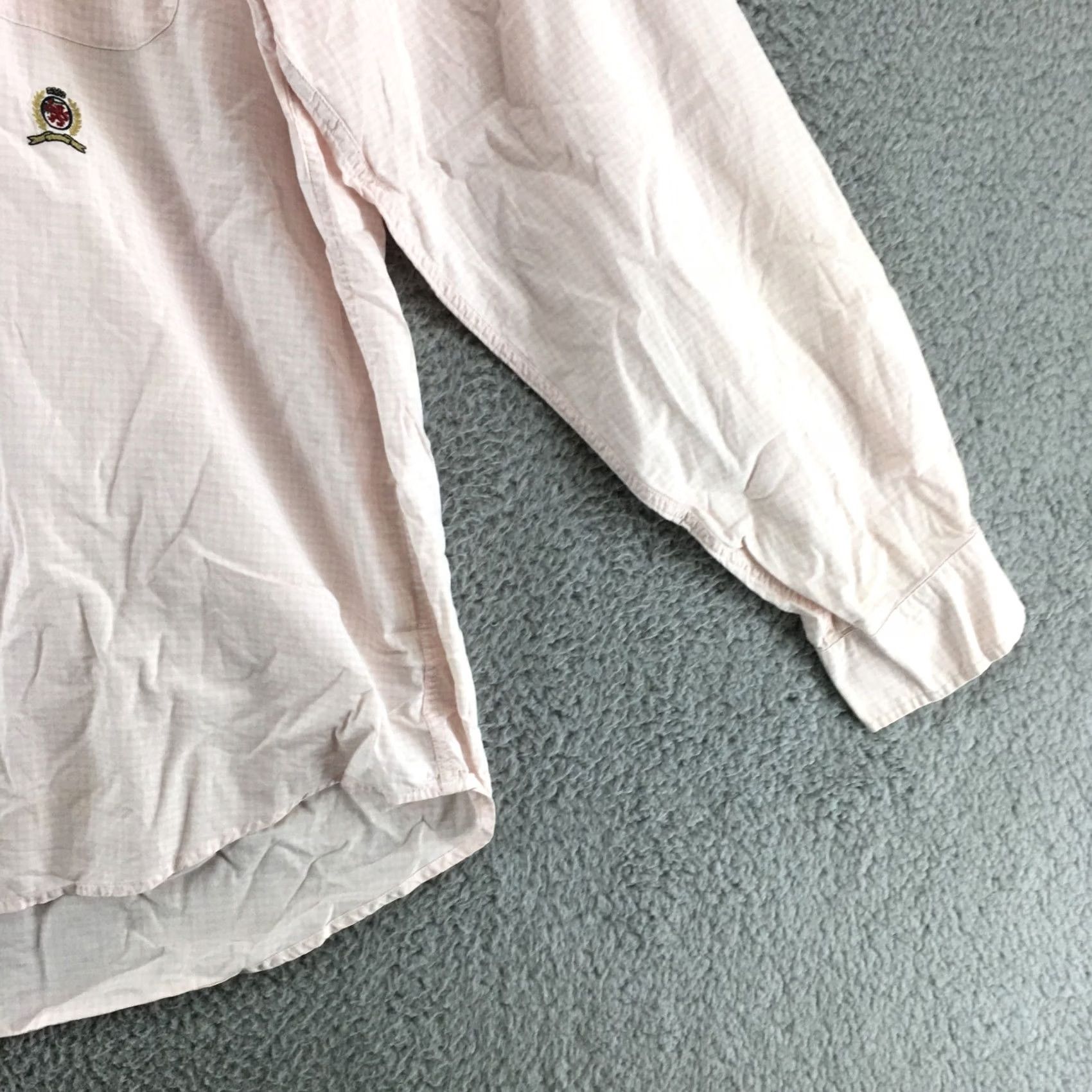 Tommy Hilfiger Tommy Hilfiger Shirt Mens Xxl Pink Cotton Long Sleeve Gingham Collar Button Down Size US XXL / EU 58 / 5 - 3 Thumbnail