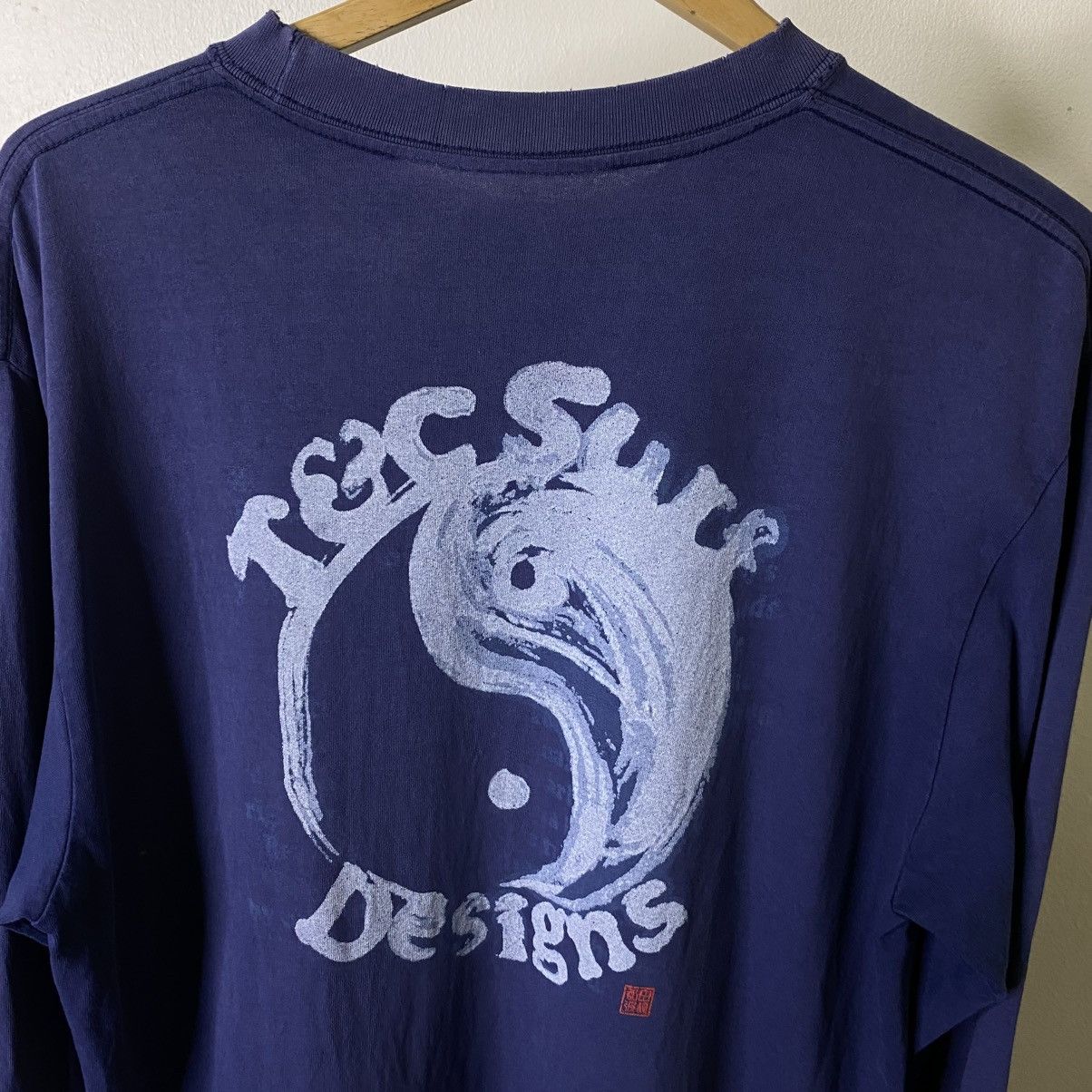 Vintage 1990s T&C Surf Designs Faded LS T Shirt Size US L / EU 52-54 / 3 - 2 Thumbnail