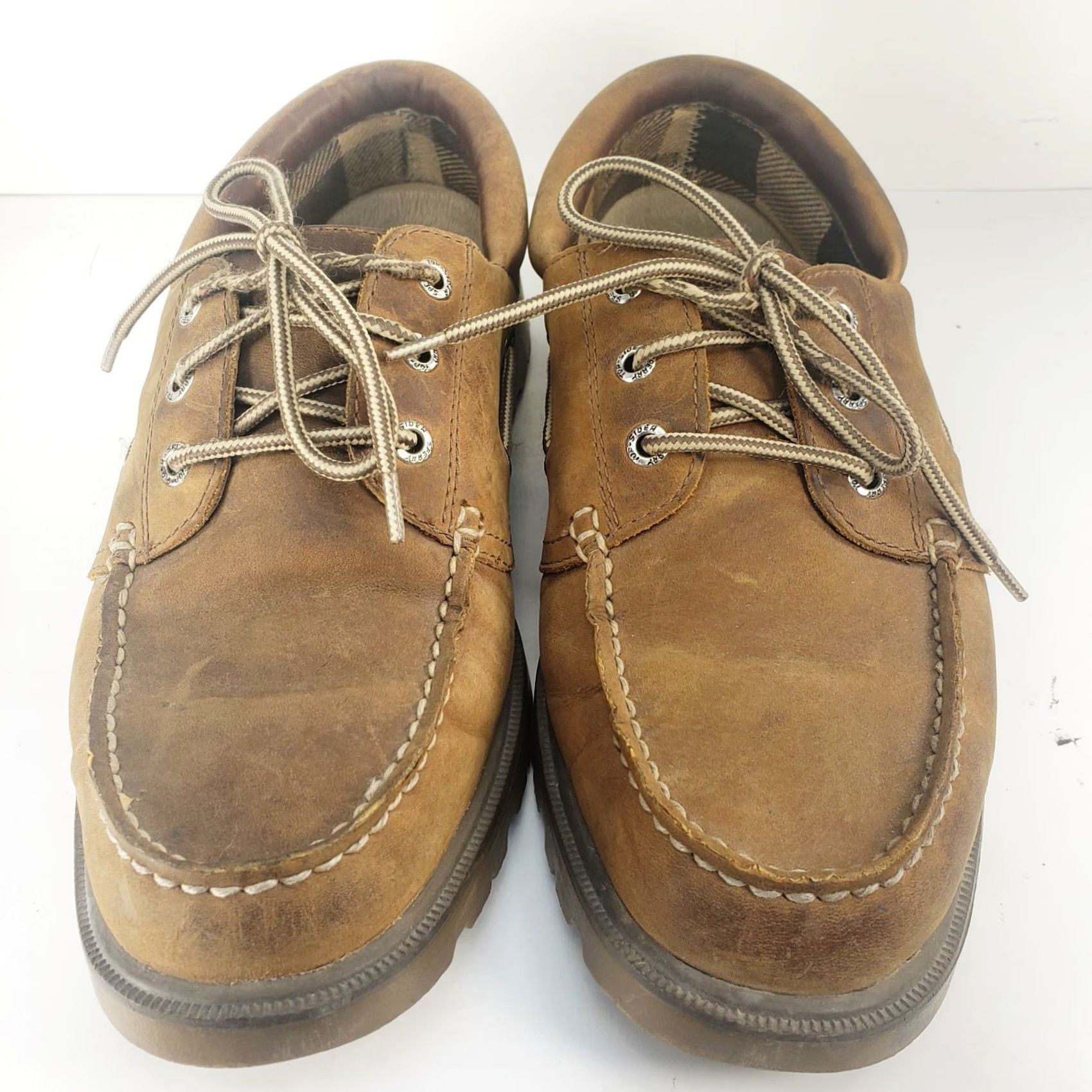 Sperry Sperry Top Sider Men's 9.5M Lugged Lace Shoe STS10086 Brown Leather Waterproof Boat Shoe Casual Size US M / EU 48-50 / 2 - 3 Thumbnail