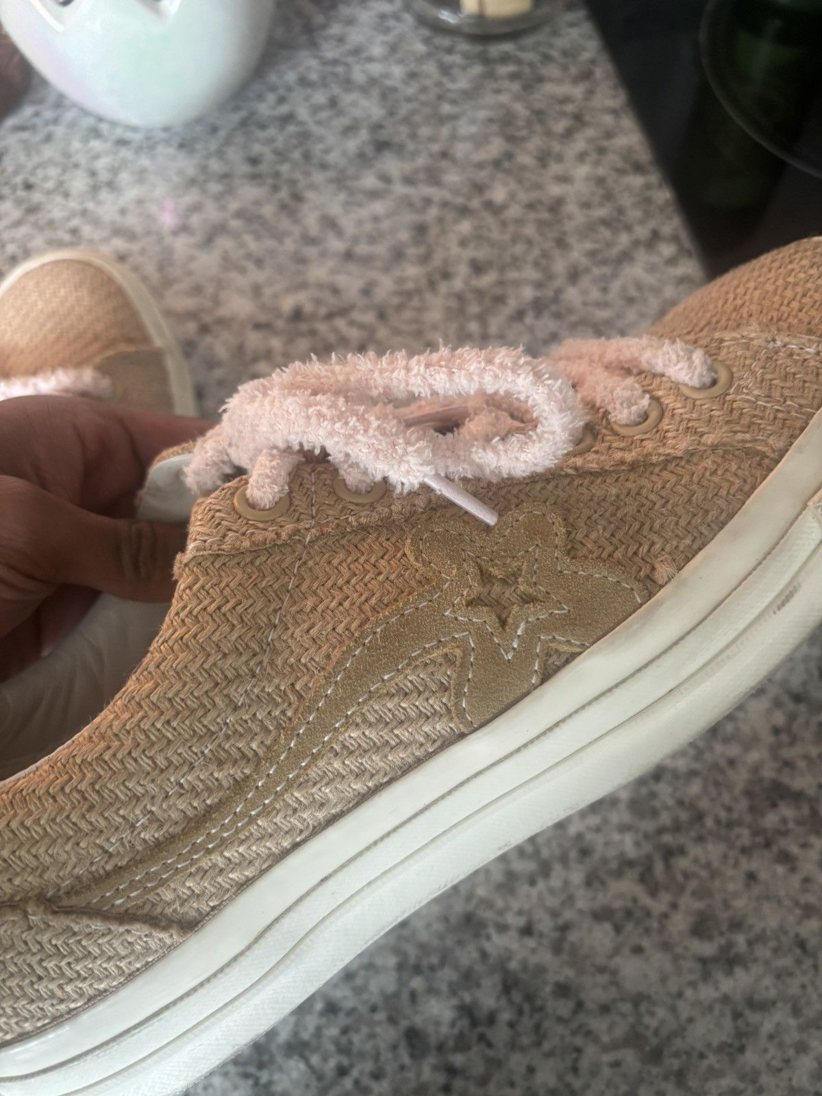 Converse × Golf le Fleur Converse Golf Le Fleur Chenille “Curry / Natural” sz 9 Mens Size US 9 / EU 42 - 3 Thumbnail