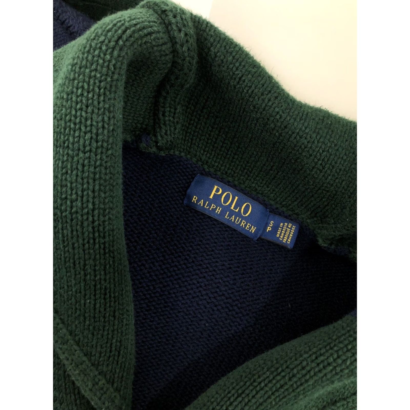 Ralph Lauren POLO RALPH LAUREN - LETTERMAN VARSITY Embroidered Mens S Cardigan Sweater Size US S / EU 44-46 / 1 - 5 Thumbnail