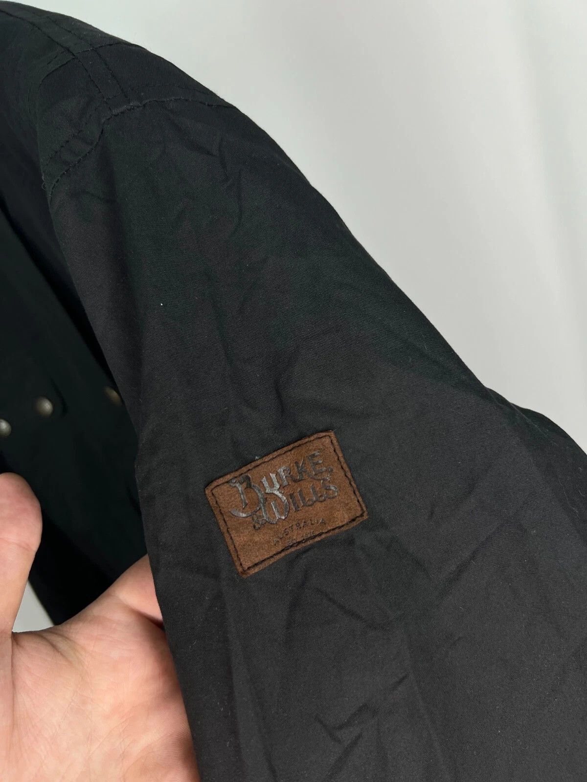 Other Burke & Wills Australia Biker Waxed Oil Belted Jacket Size XXL / US 16-18 / IT 52-54 - 8 Thumbnail