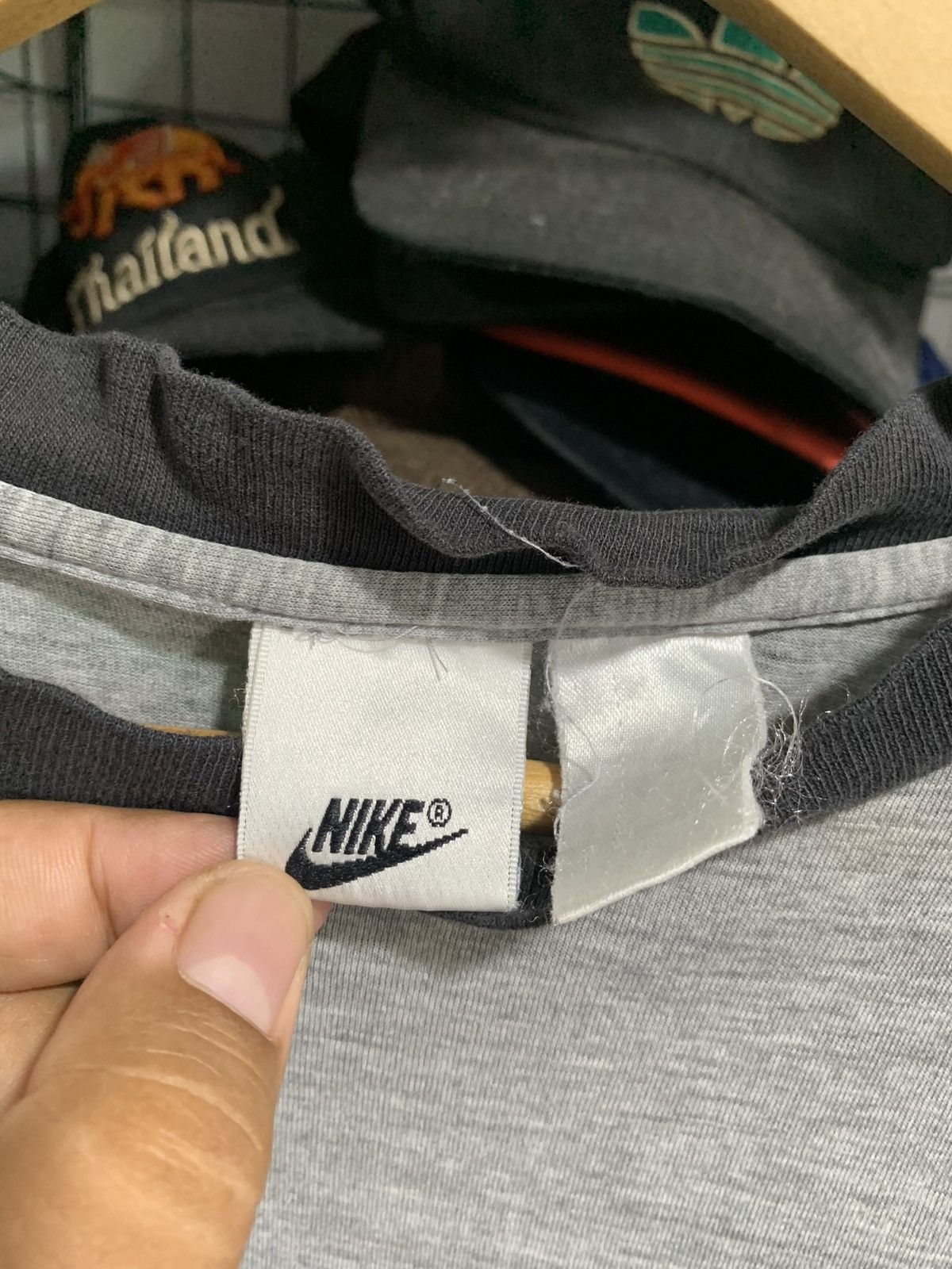 Nike × Vintage Vintage Nike Ringer Tshirt Size US L / EU 52-54 / 3 - 4 Thumbnail