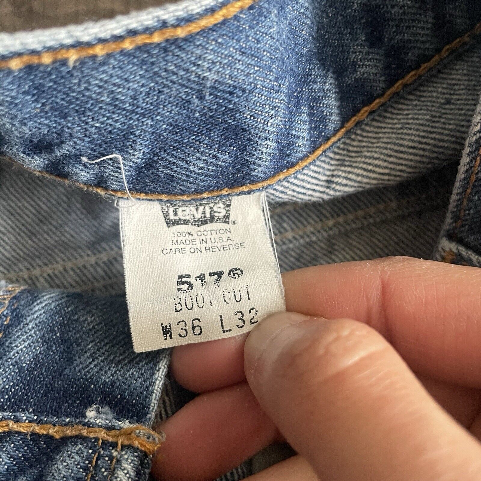 Levi's × Vintage Vintage Levis 517 Jeans Mens Size 36x31 Medium Wash Red Size US 36 / EU 52 - 5 Thumbnail