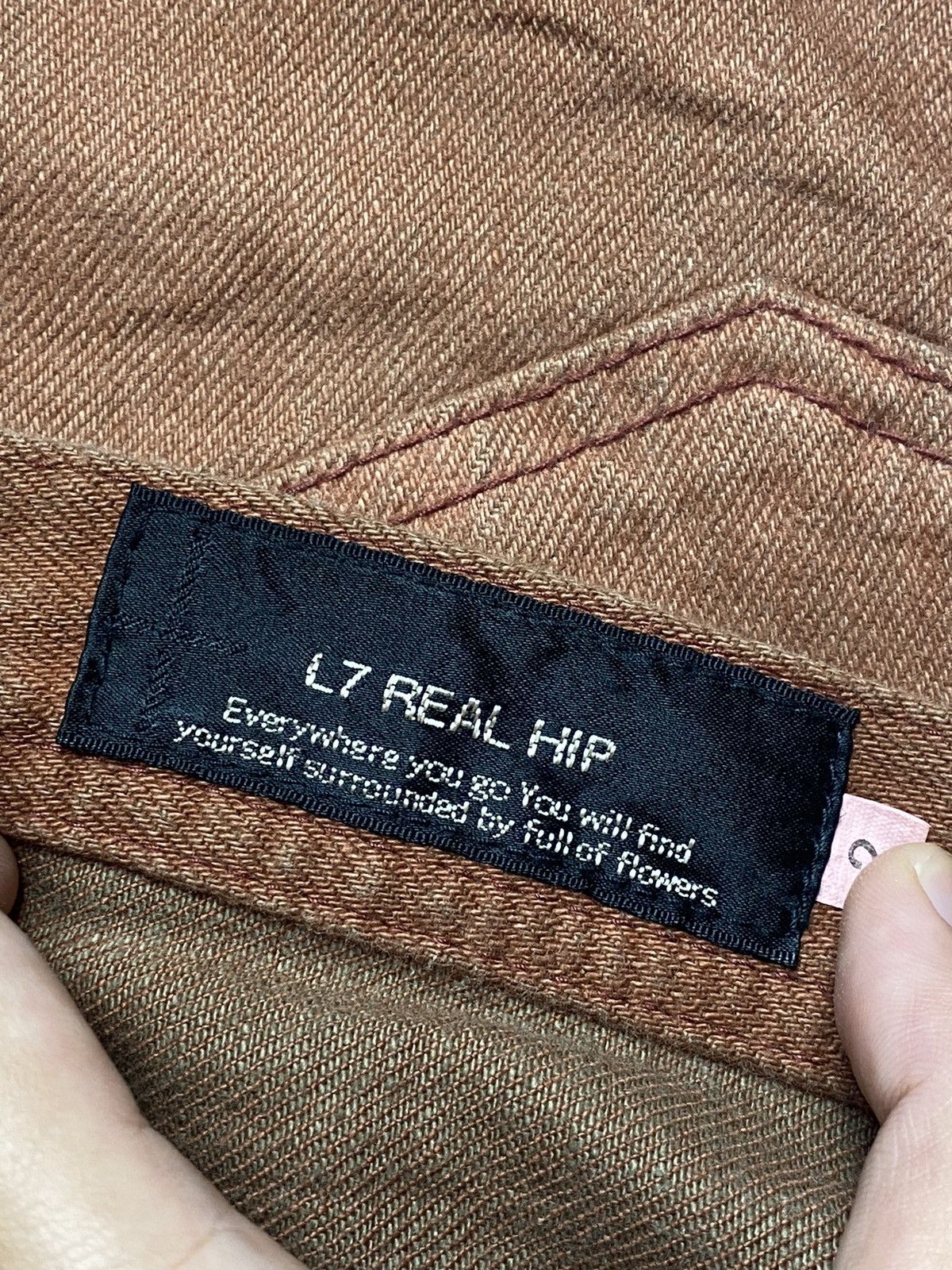 If Six Was Nine 2000s L7 Real Hip - Flared Mud Chocolate Denim Size US 29 - 7 Thumbnail
