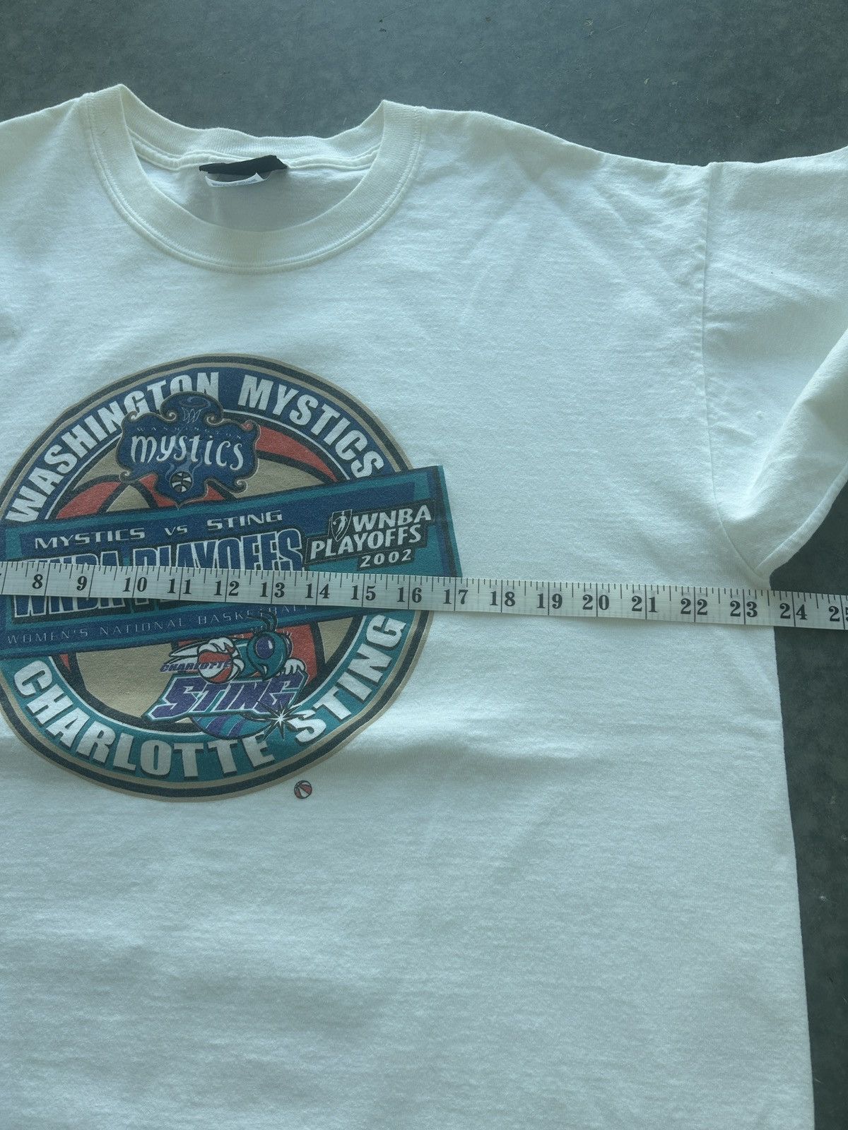 NBA Vintage 2002 WNBA Playoffs Graphic Tee Sting vs Mystics Size US XL / EU 56 / 4 - 5 Thumbnail