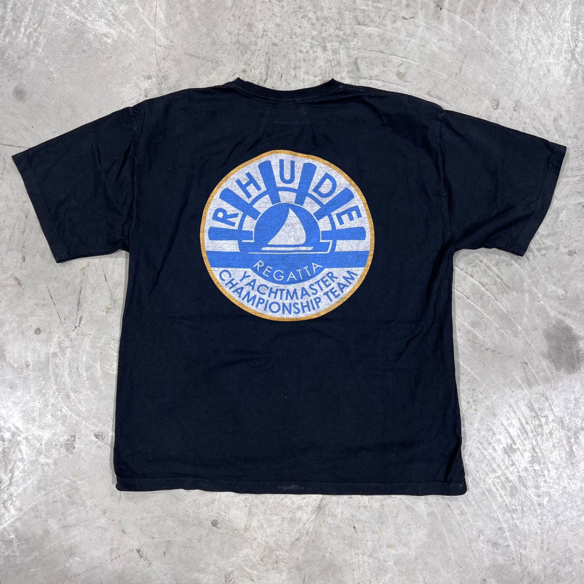 Rhude NEW RHUDE YATCHMASTER BLACK TEE SZ XL Size US XL / EU 56 / 4 - 6 Thumbnail