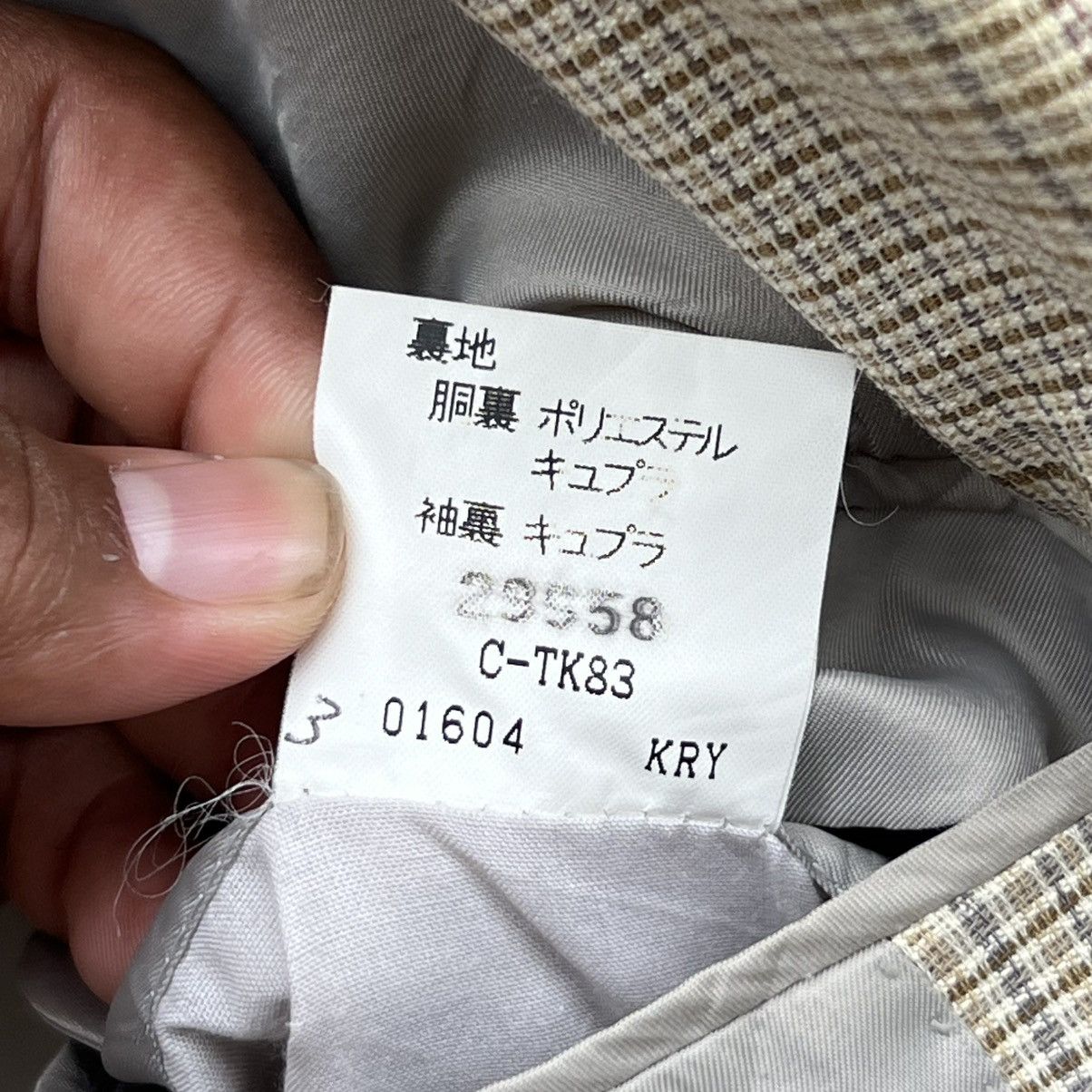 Burberry “BURBERRY” WOOL & SILK YELLOW BLAZER Size 42R - 17 Thumbnail