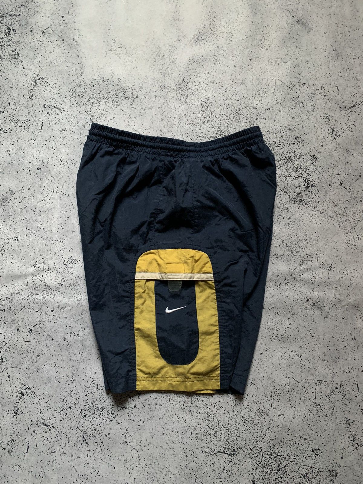 NBA × Nike × Vintage Vintage Nike NBA Shorts Nylon Drill Swoosh USA Y2K Tn Acg Size US 34 / EU 50 - 2 Thumbnail