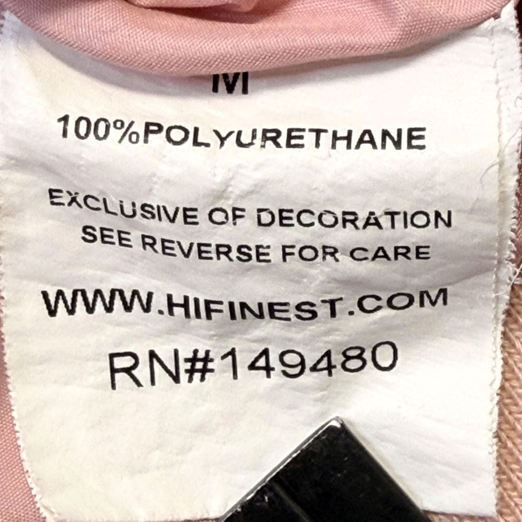 Pinko Hawaii's Finest Jacket Womens M Pink Full Zip Embroidered Back Logo Bomber Jacket, Light Weight, Casual, Spring/Fall, 2018 Collection Size M / US 6-8 / IT 42-44 - 5 Thumbnail