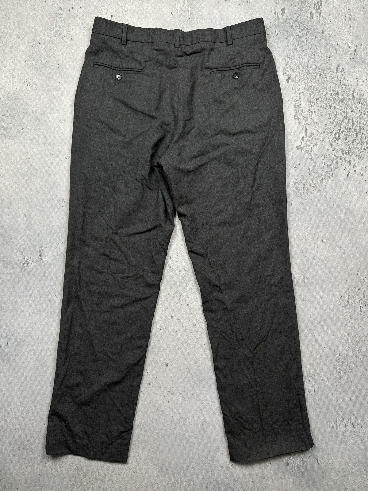 Yves Saint Laurent Vintage Wool Yves Saint Laurent Suit Pants YSL Embroidered Size 44R - 3 Thumbnail