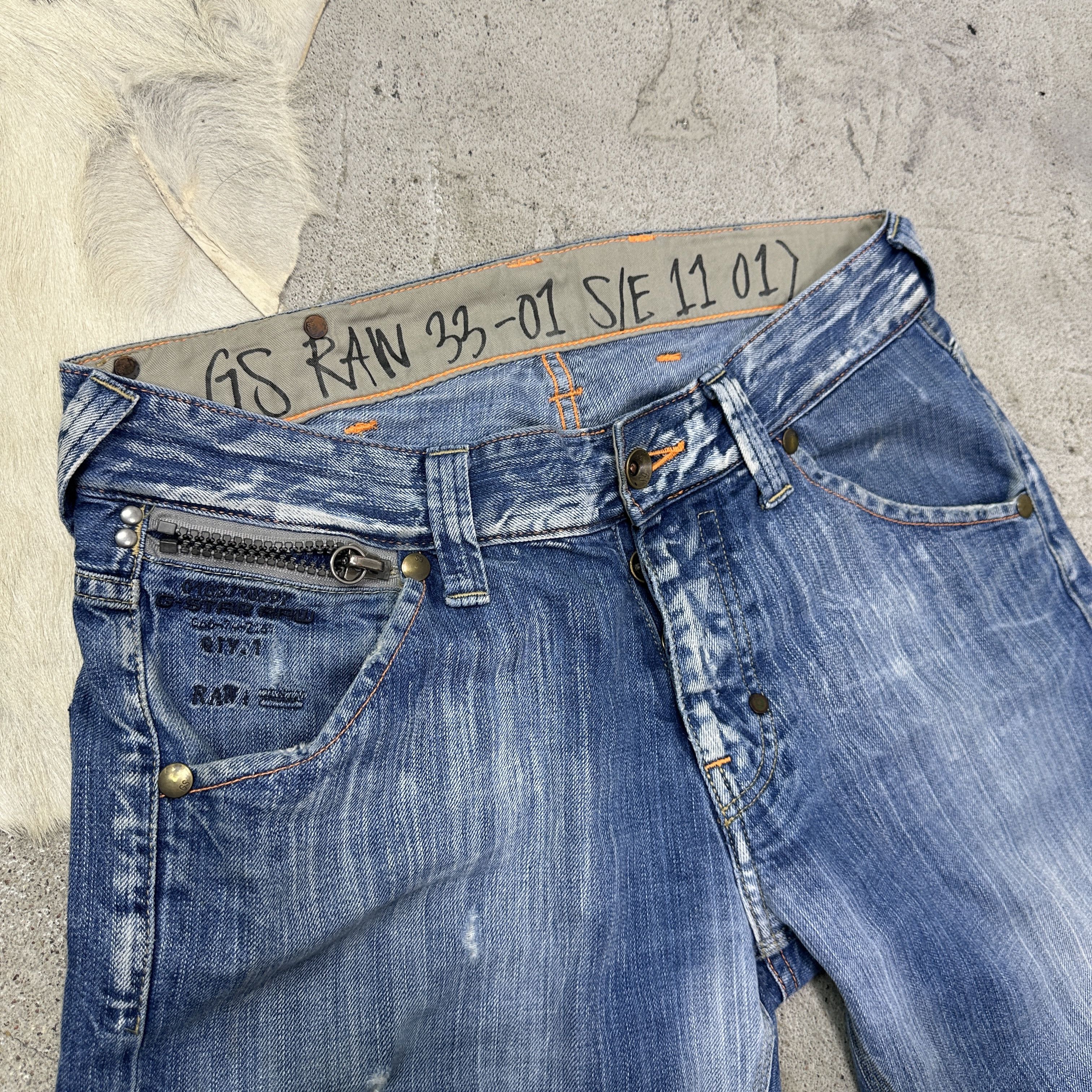 Vintage Vintage Denim Streetwear Studded Baggy G-Star Jeans Y2K Size US 32 / EU 48 - 5 Thumbnail