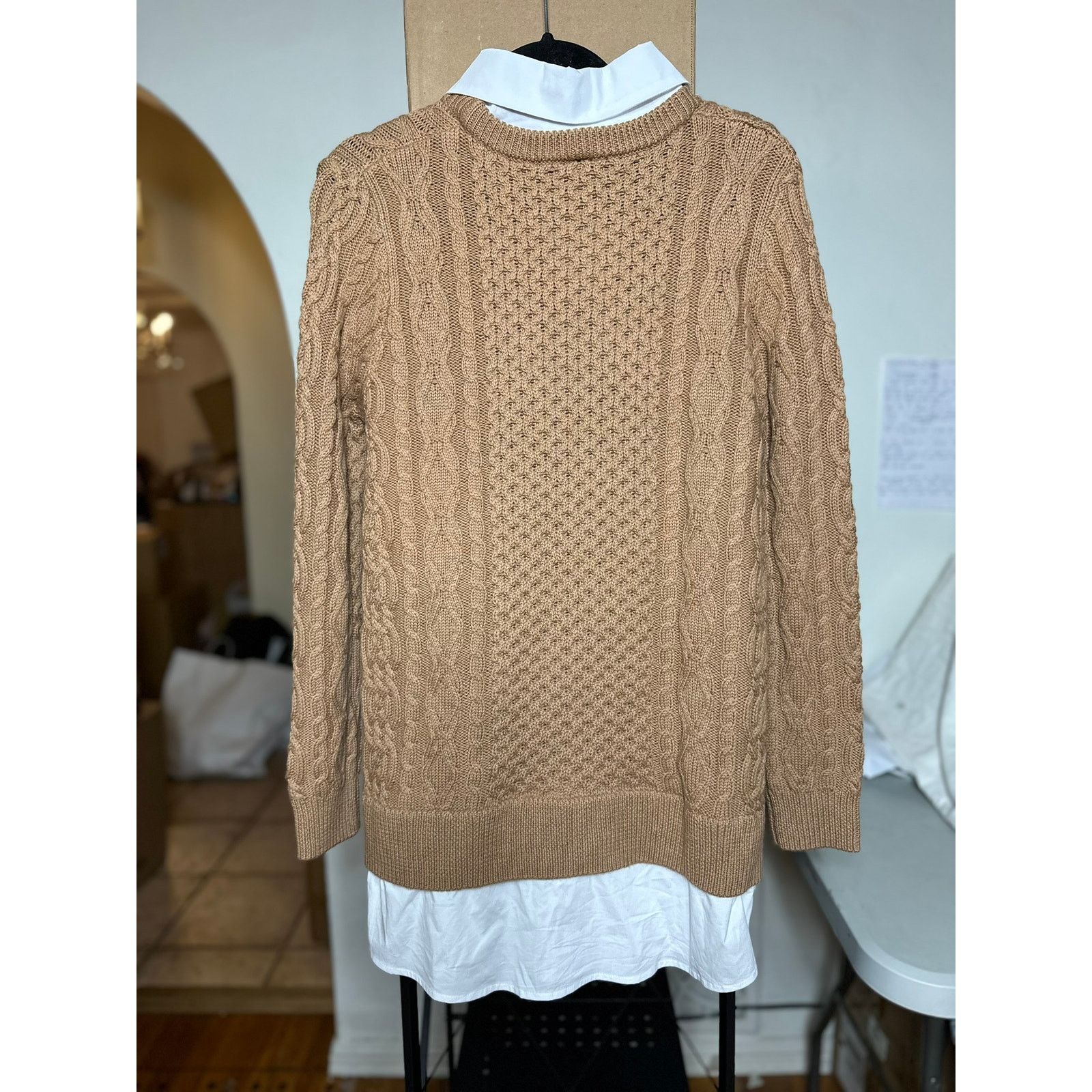 Staud STAUD Aldrin Mini Dress Camel White S Size S / US 4 / IT 40 - 2 Thumbnail