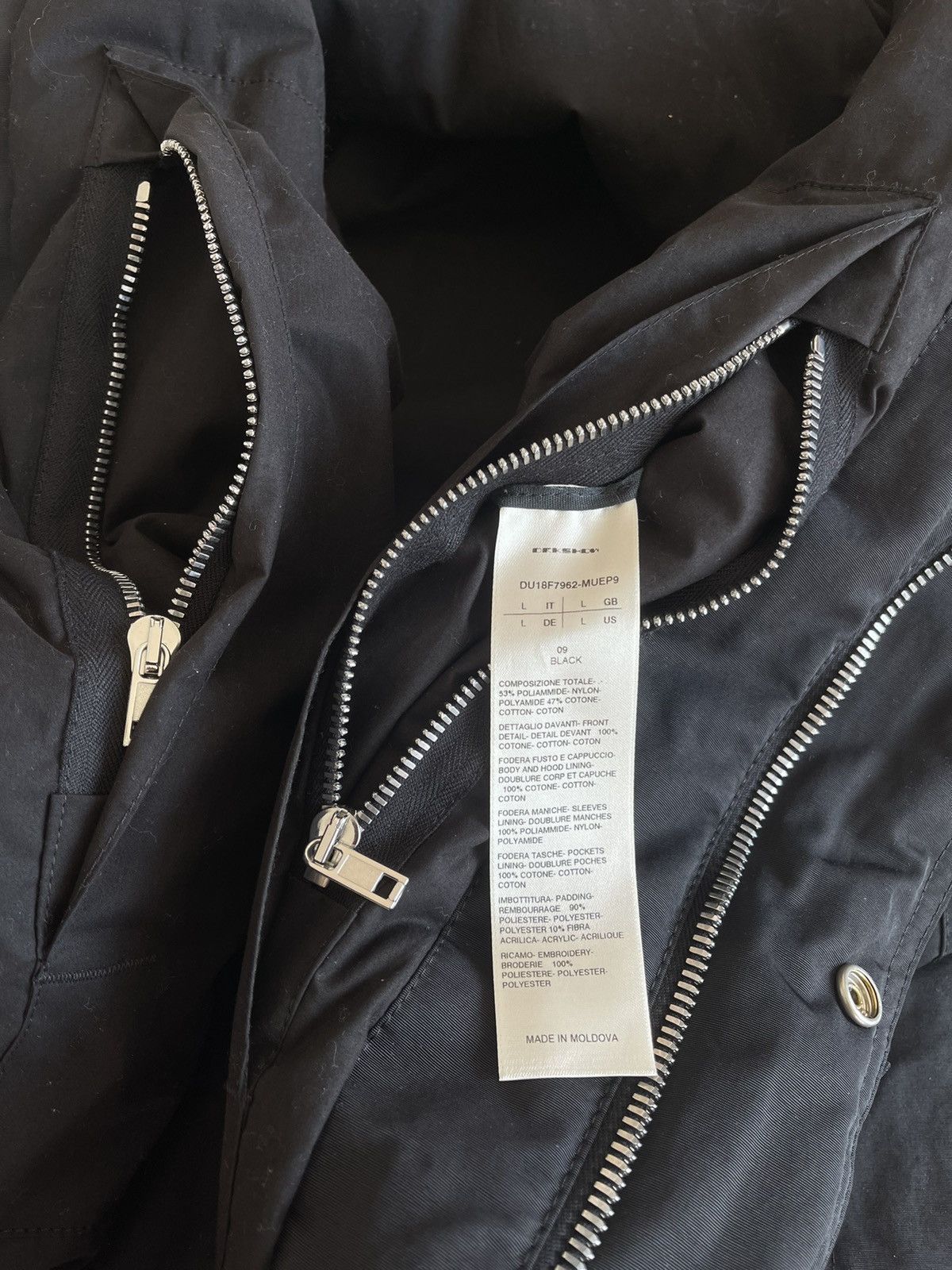 Rick Owens Drkshdw FW2018 Graphic Padded Fishtail Parka Jacket Size US L / EU 52-54 / 3 - 9 Thumbnail