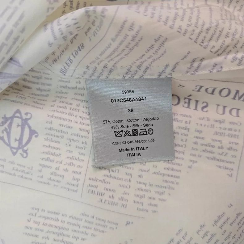 Dior Dior Size38 Co-branded poster full-printed shirt Size US XXS / EU 40 - 4 Thumbnail