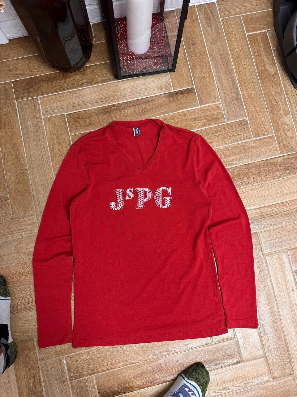 90s Archive Jean Paul Gaultier Big Logo Long Sleeve Top