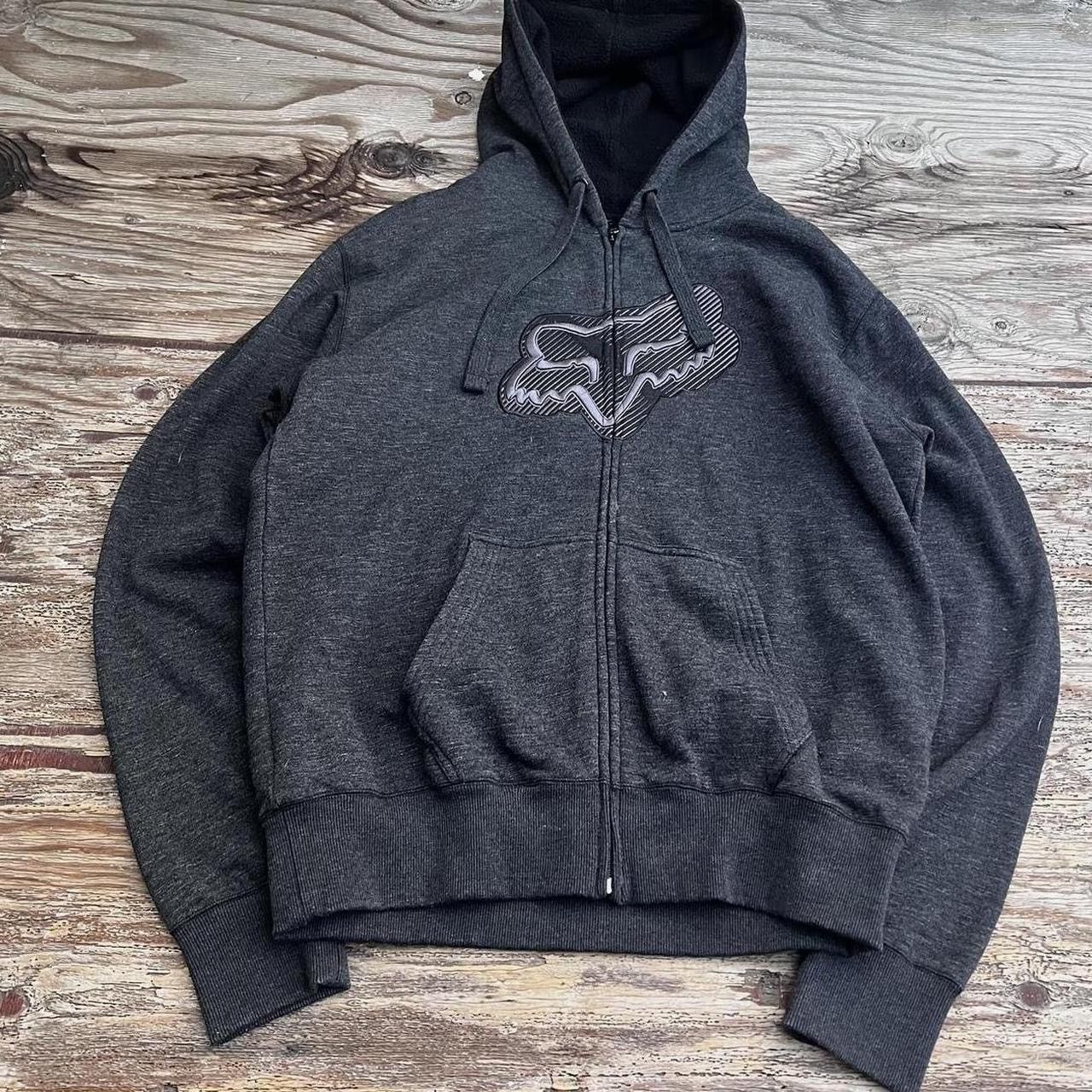 Fox Racing × Vintage Crazy Y2k Fox Racing Zip Up Hoodie | Grailed