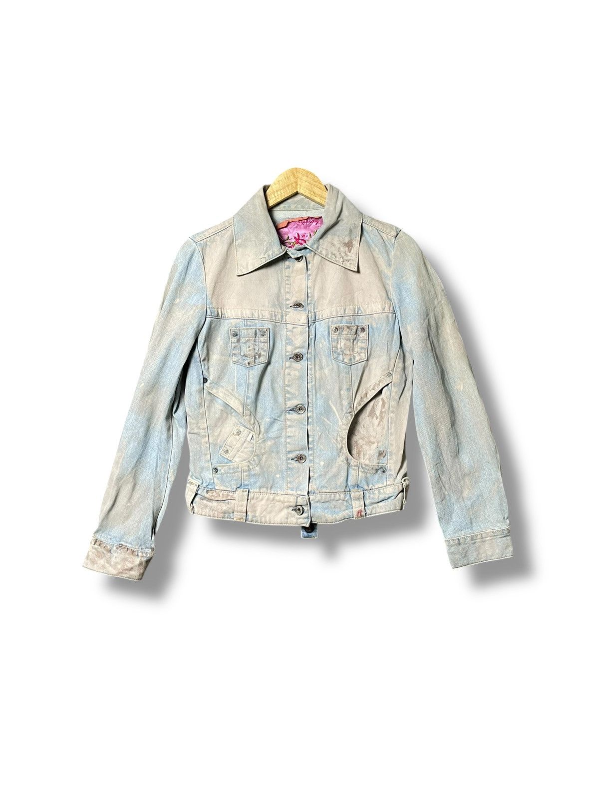 Japanese Brand × Replay Replay Japanese Brand Acid Wash Denim Jacket (45) Size US XS / EU 42 / 0 - 1 Thumbnail