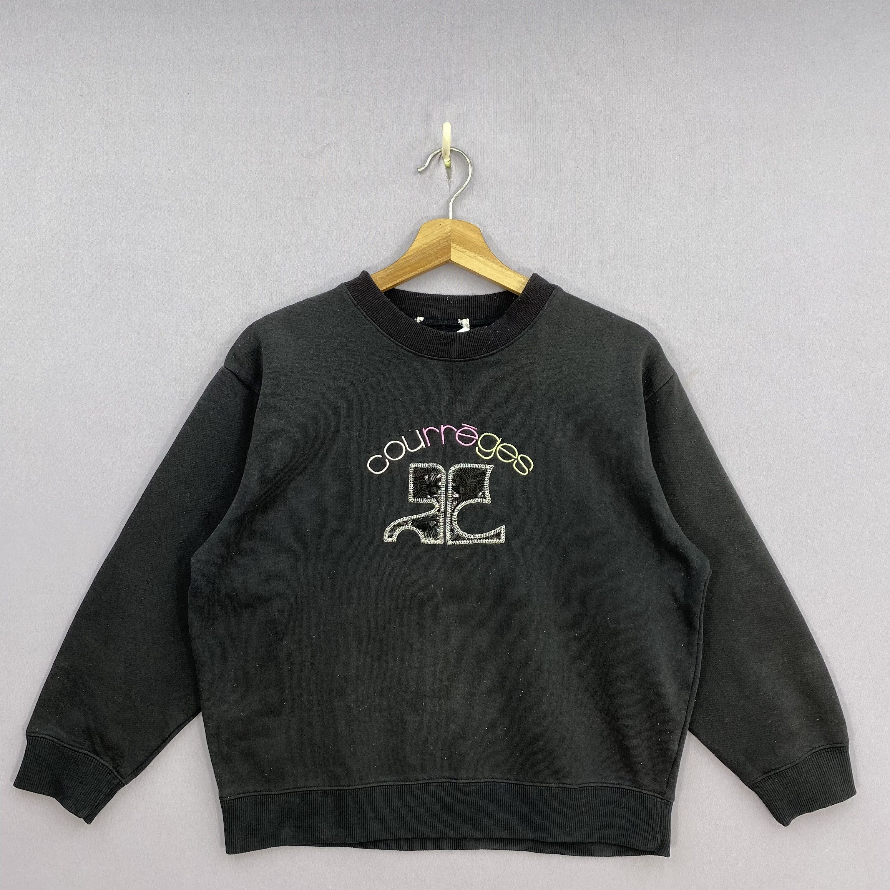 Courreges Vintage Y2K Courreges Paris Sweatshirt Embroidered Jumper Size M / US 6-8 / IT 42-44 - 2 Thumbnail