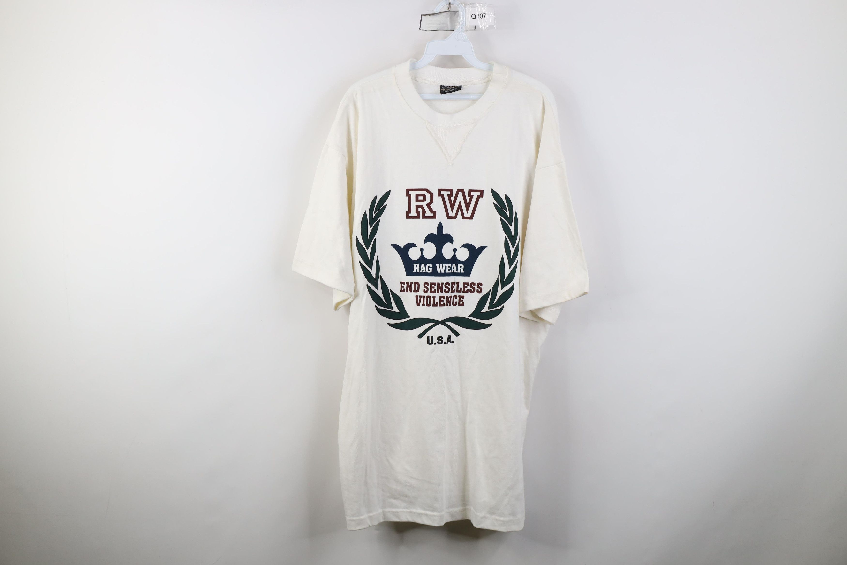 Vintage Vintage 90s Streetwear Senseless Violence Baggy T-Shirt Size US XL / EU 56 / 4 - 1 Thumbnail