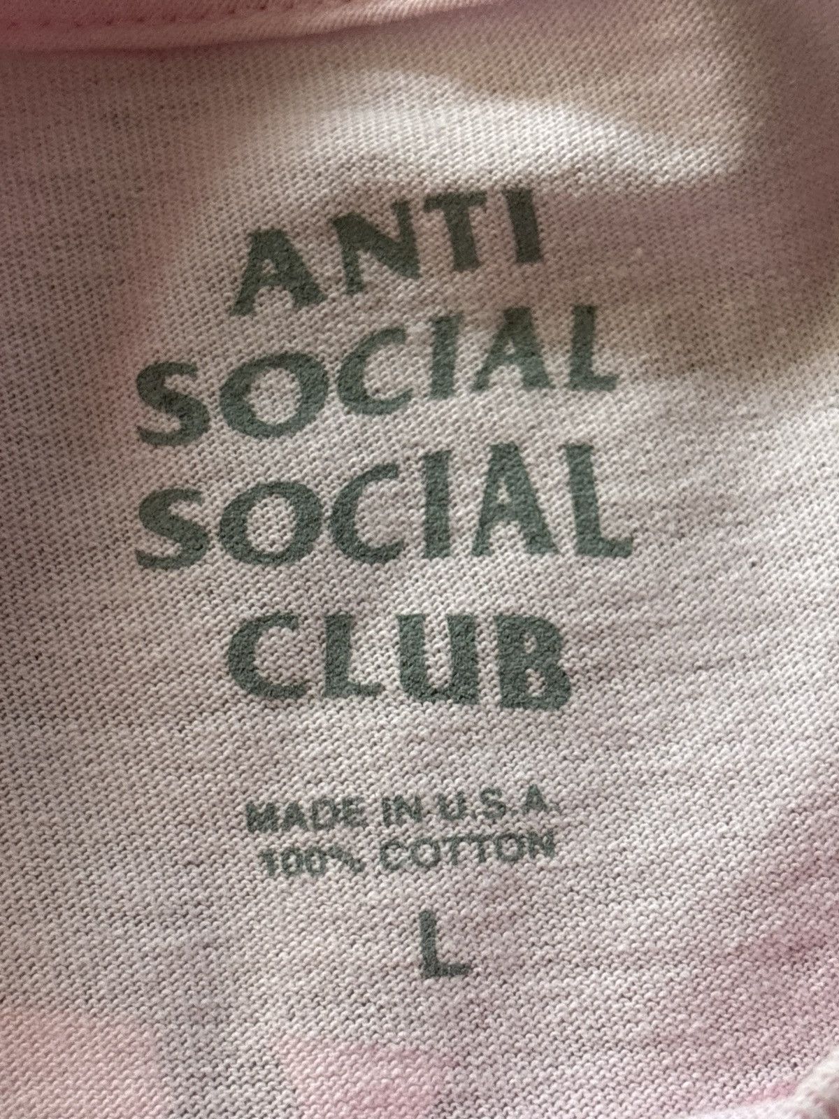 Anti Social Social Club ASSC logo thorn pink tee Size US L / EU 52-54 / 3 - 3 Thumbnail