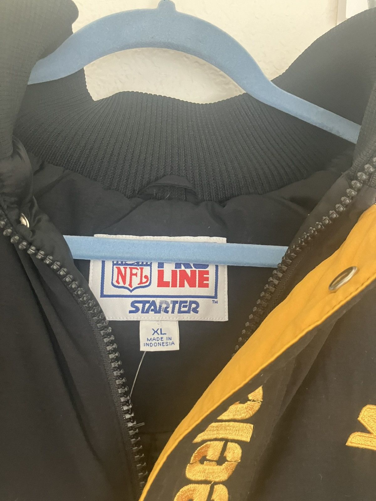 NFL × Starter 90’s Steelers Starter Jacket Size US XL / EU 56 / 4 - 2 Thumbnail