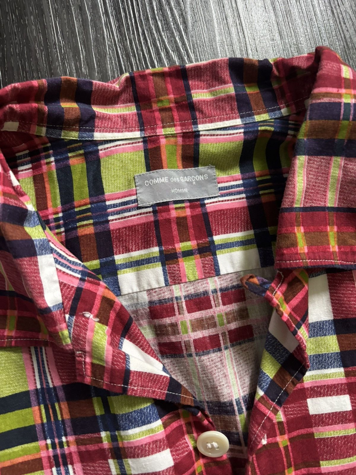 Comme des Garcons Homme Plus SS99 CDGH Plaid Shirt Size US L / EU 52-54 / 3 - 3 Thumbnail