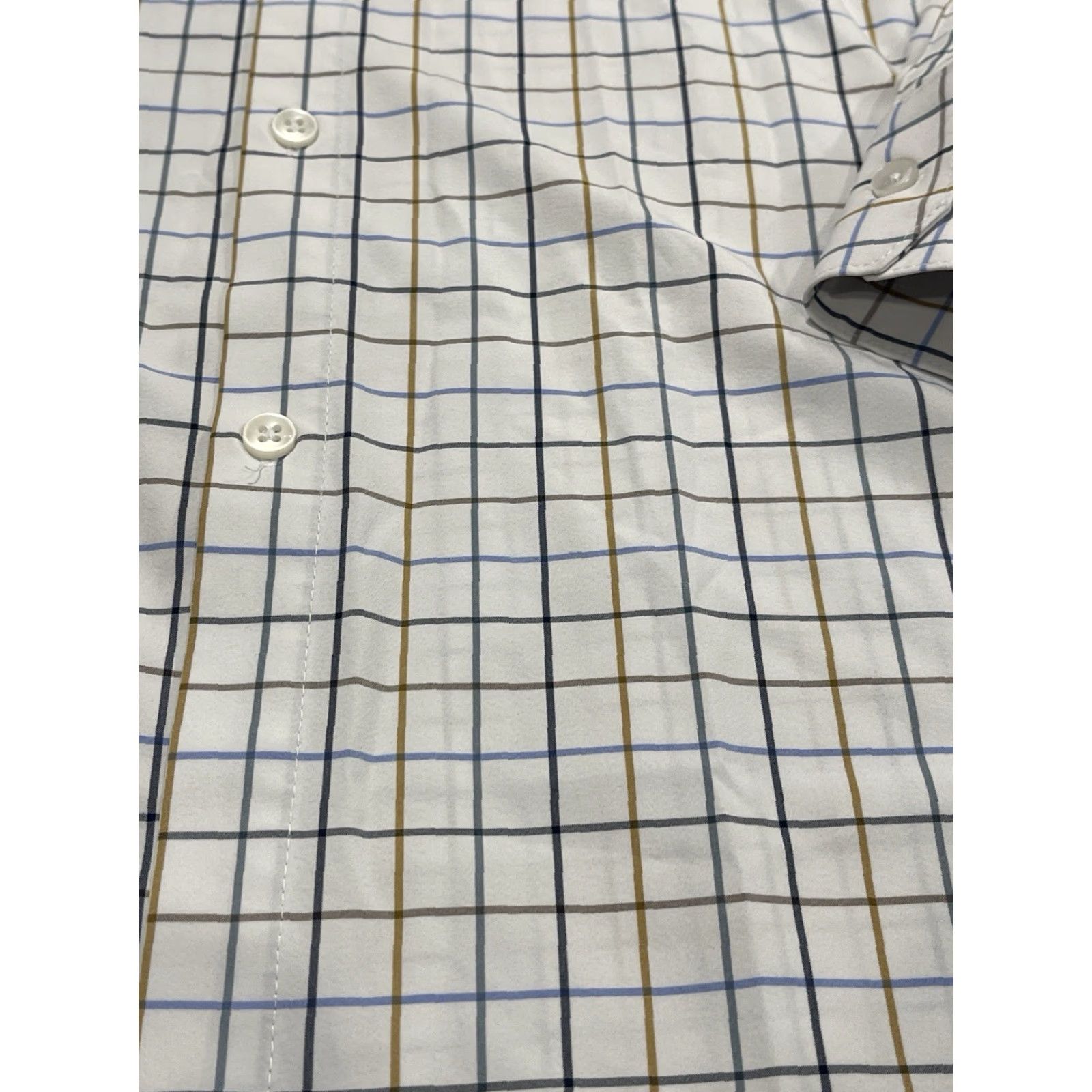 Mizzen+Main Mizzen + Main Shirt Mens Button-Up XXL L/S Stretch Plaid Multicolor Casual Size US XXL / EU 58 / 5 - 2 Thumbnail