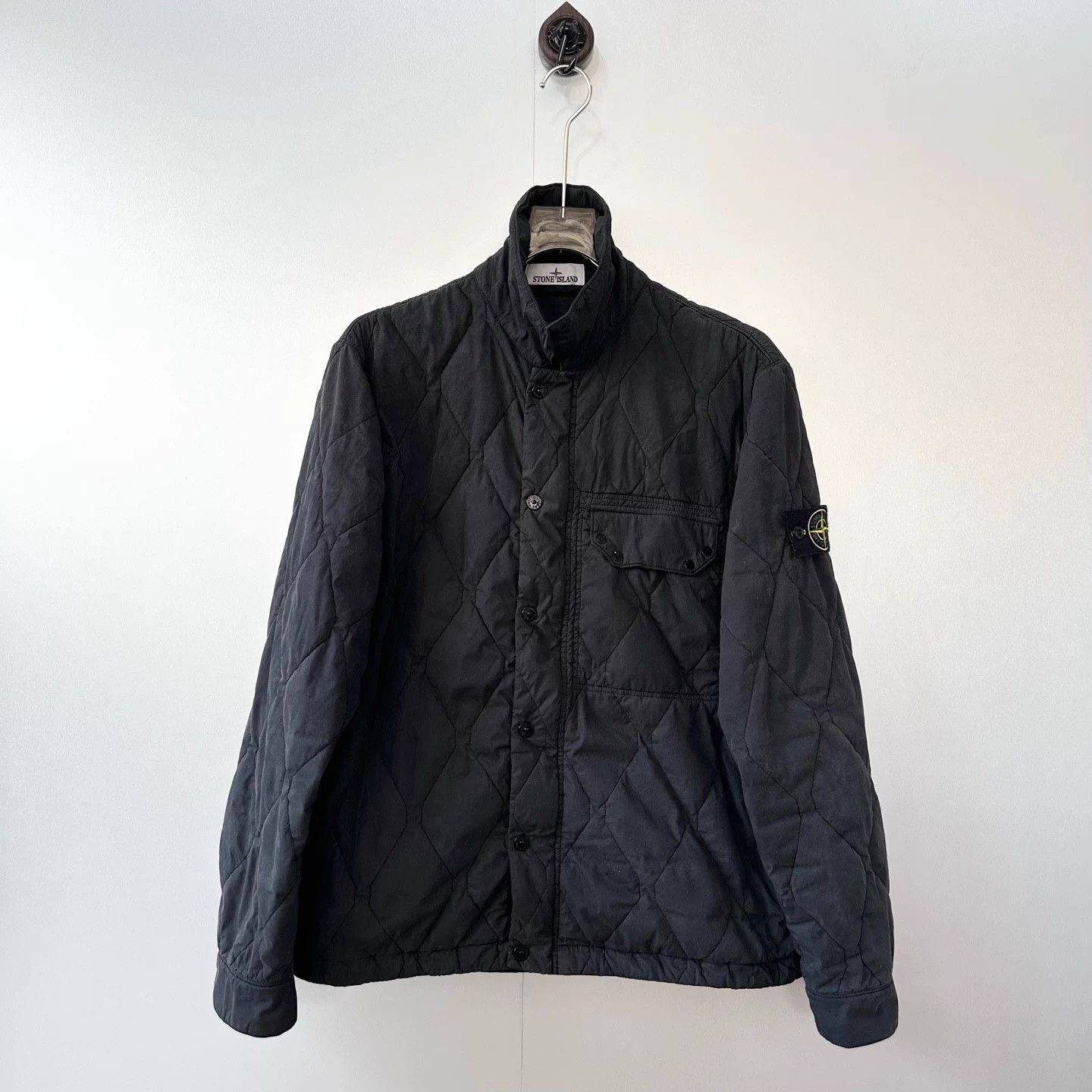 Stone Island STONE ISLAND FW24 Quilted Shirt Jacket Black S Size US S / EU 44-46 / 1 - 1 Thumbnail