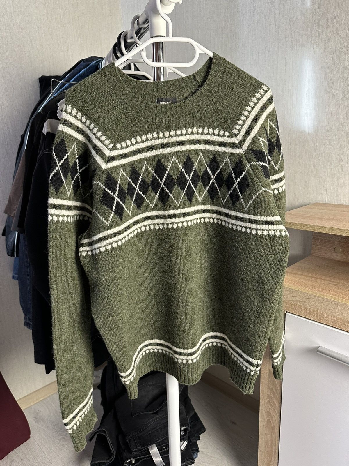 Diesel Vintage Diesel sweater bandits y2k style Size US L / EU 52-54 / 3 - 1 Thumbnail